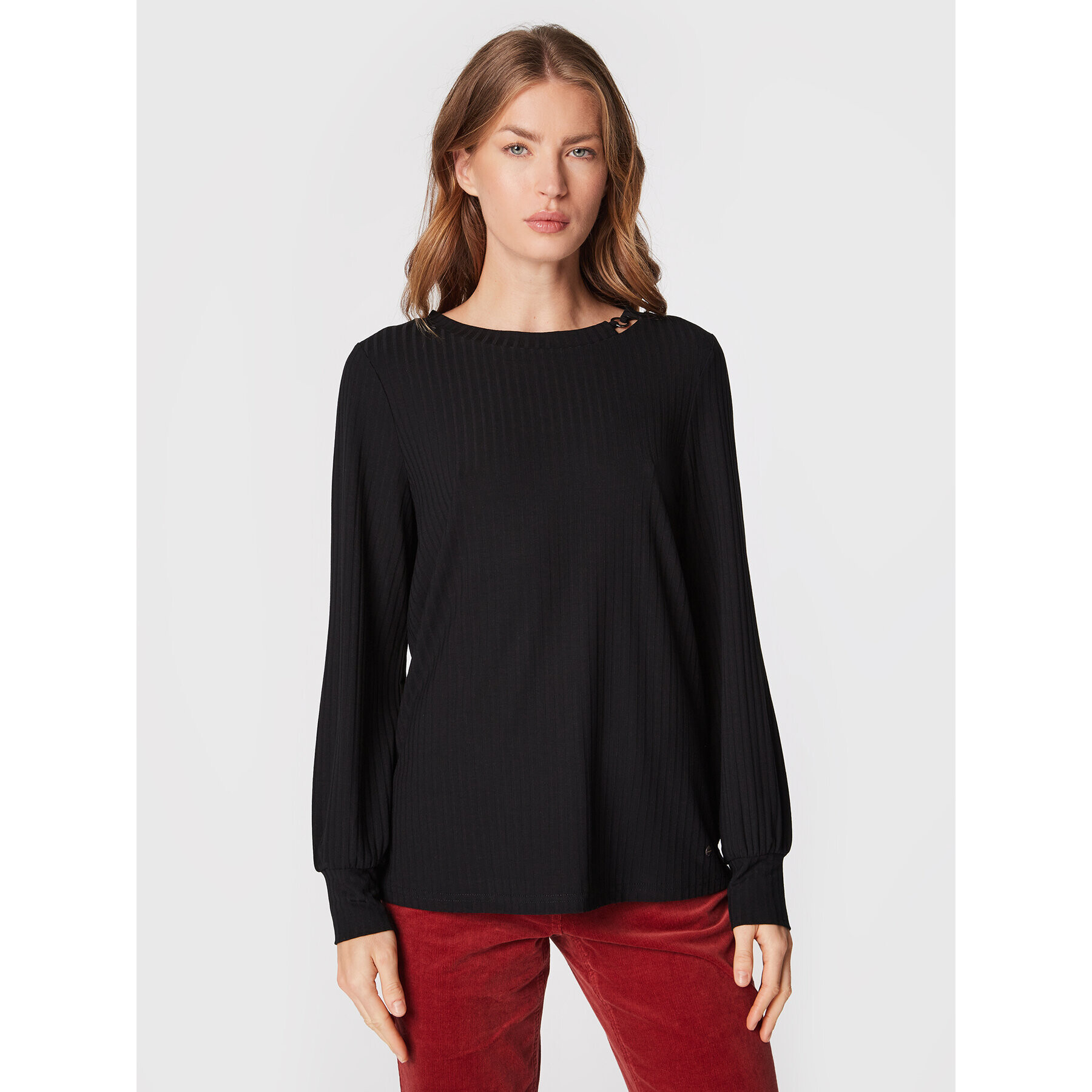 Olsen Блуза Hannah 11104438 Черен Regular Fit - Pepit.bg