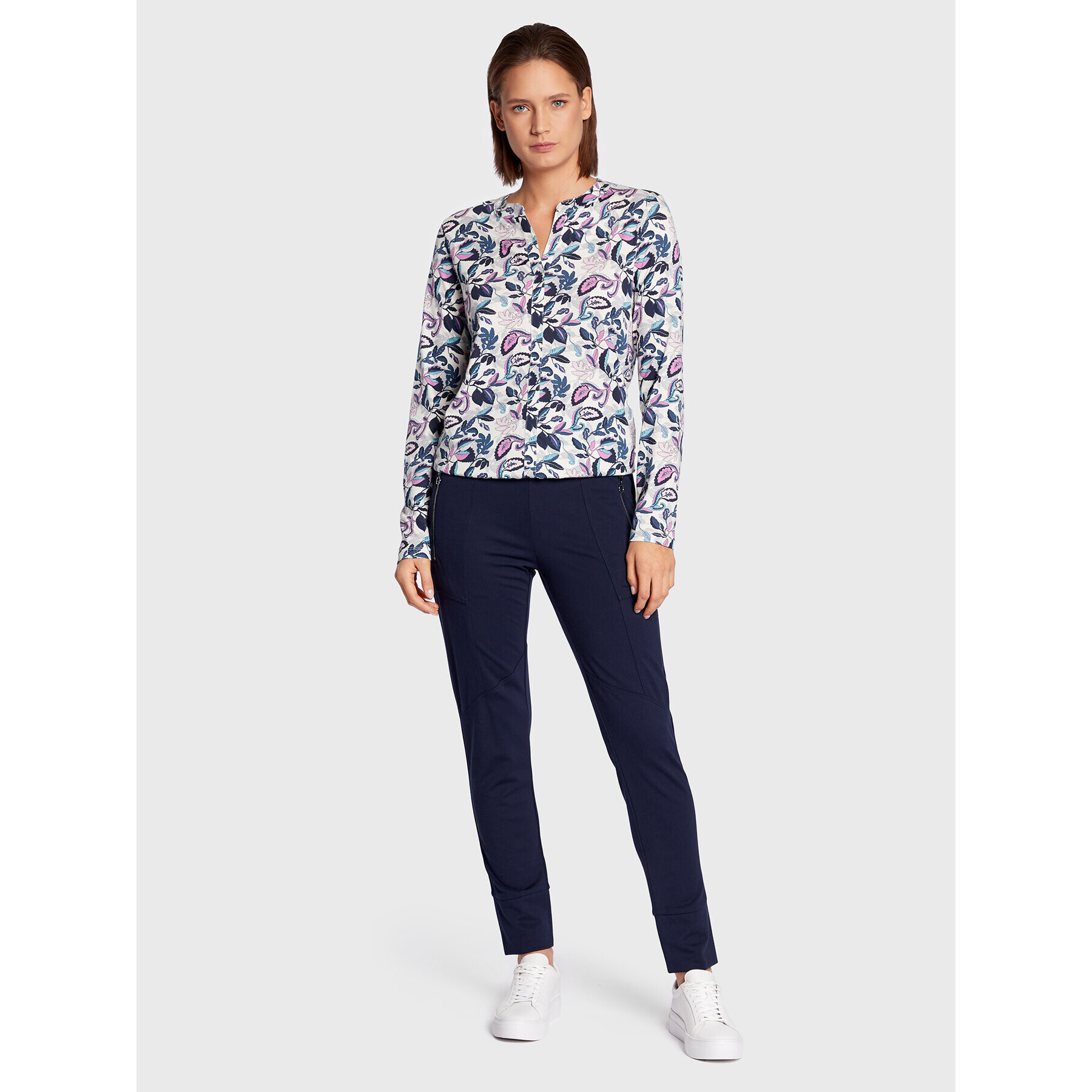 Olsen Долнище анцуг Lisa 14002025 Тъмносин Straight Fit - Pepit.bg