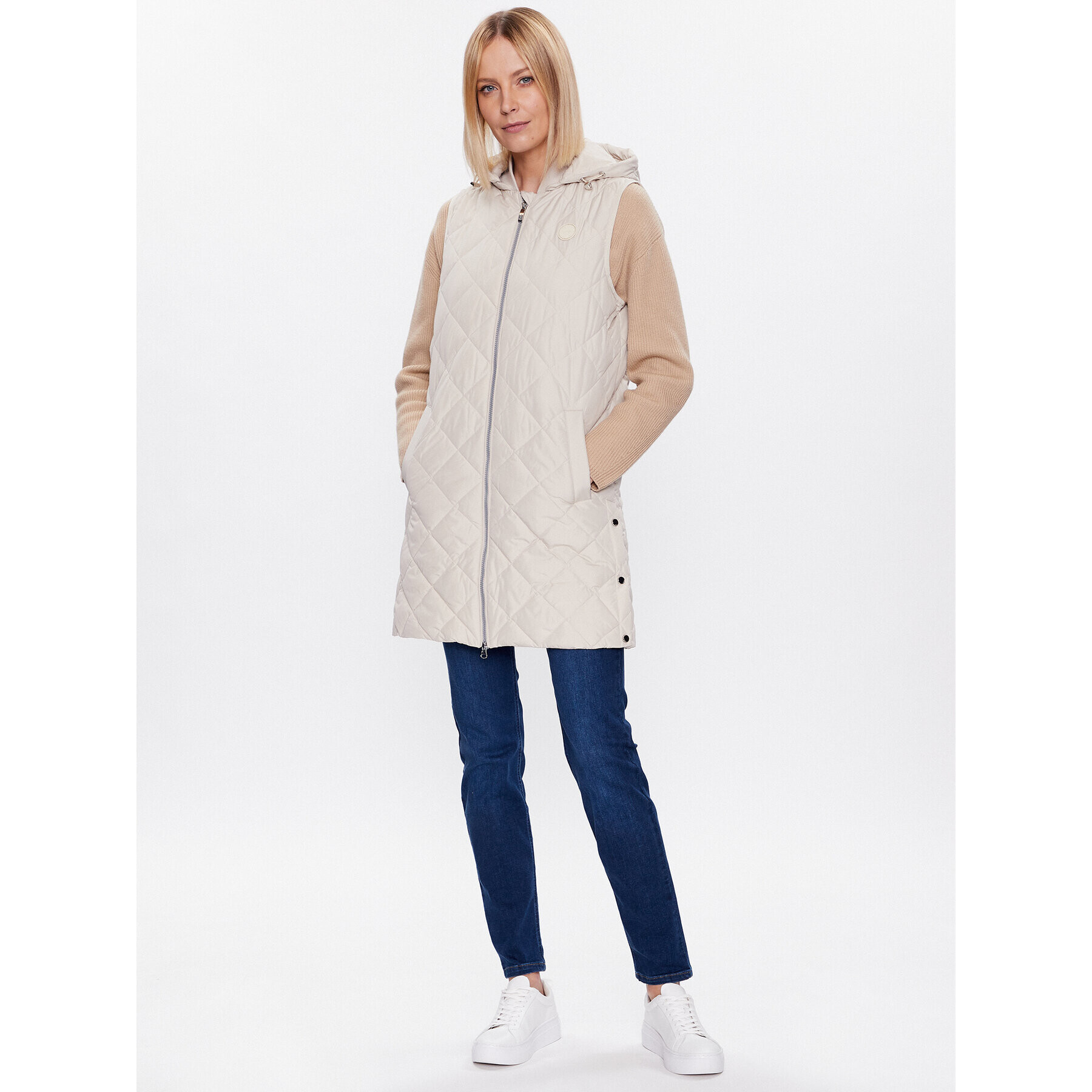 Olsen Елек 15101386 Бежов Regular Fit - Pepit.bg