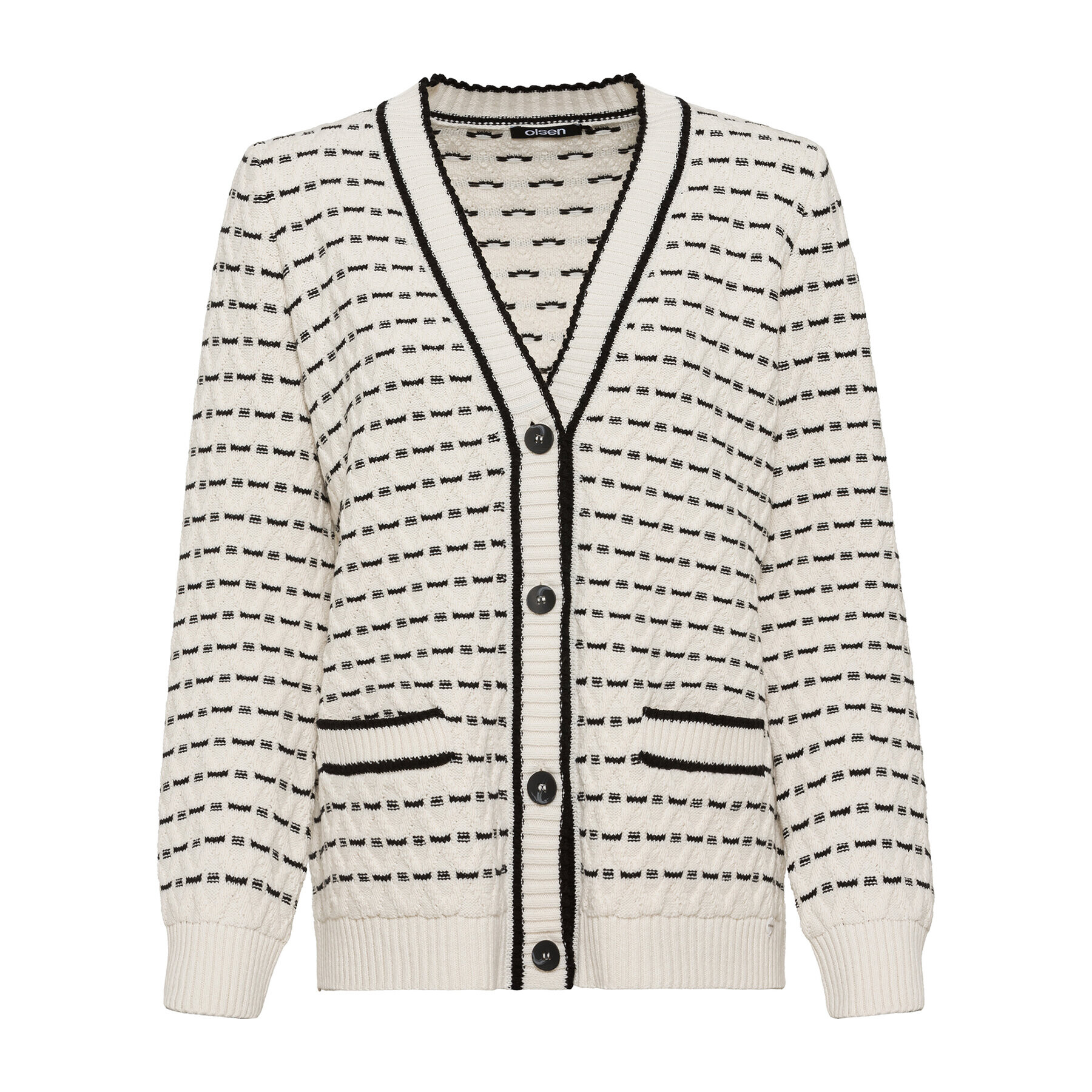 Olsen Кардиган 11003967 Екрю Regular Fit - Pepit.bg