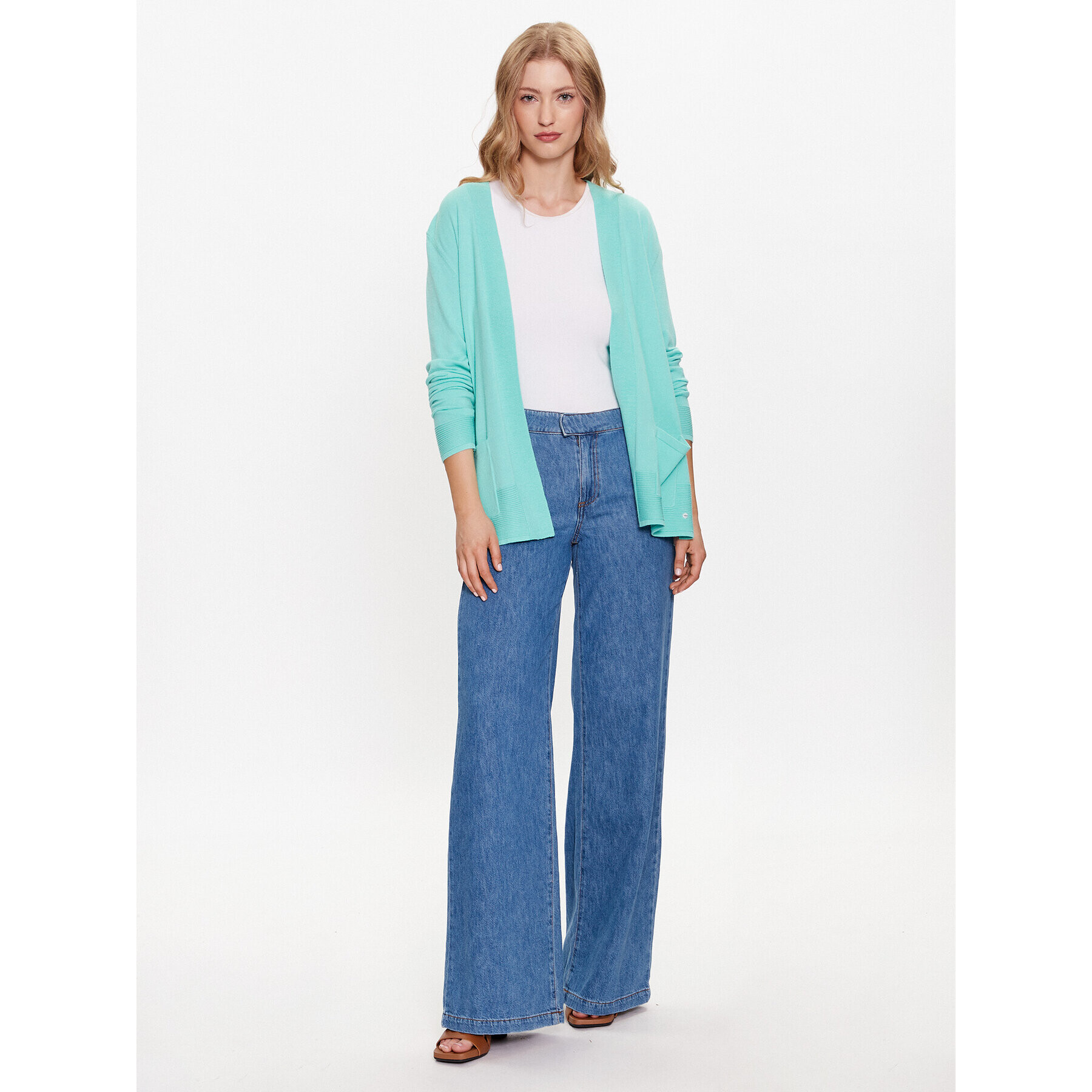 Olsen Кардиган 11003992 Зелен Regular Fit - Pepit.bg