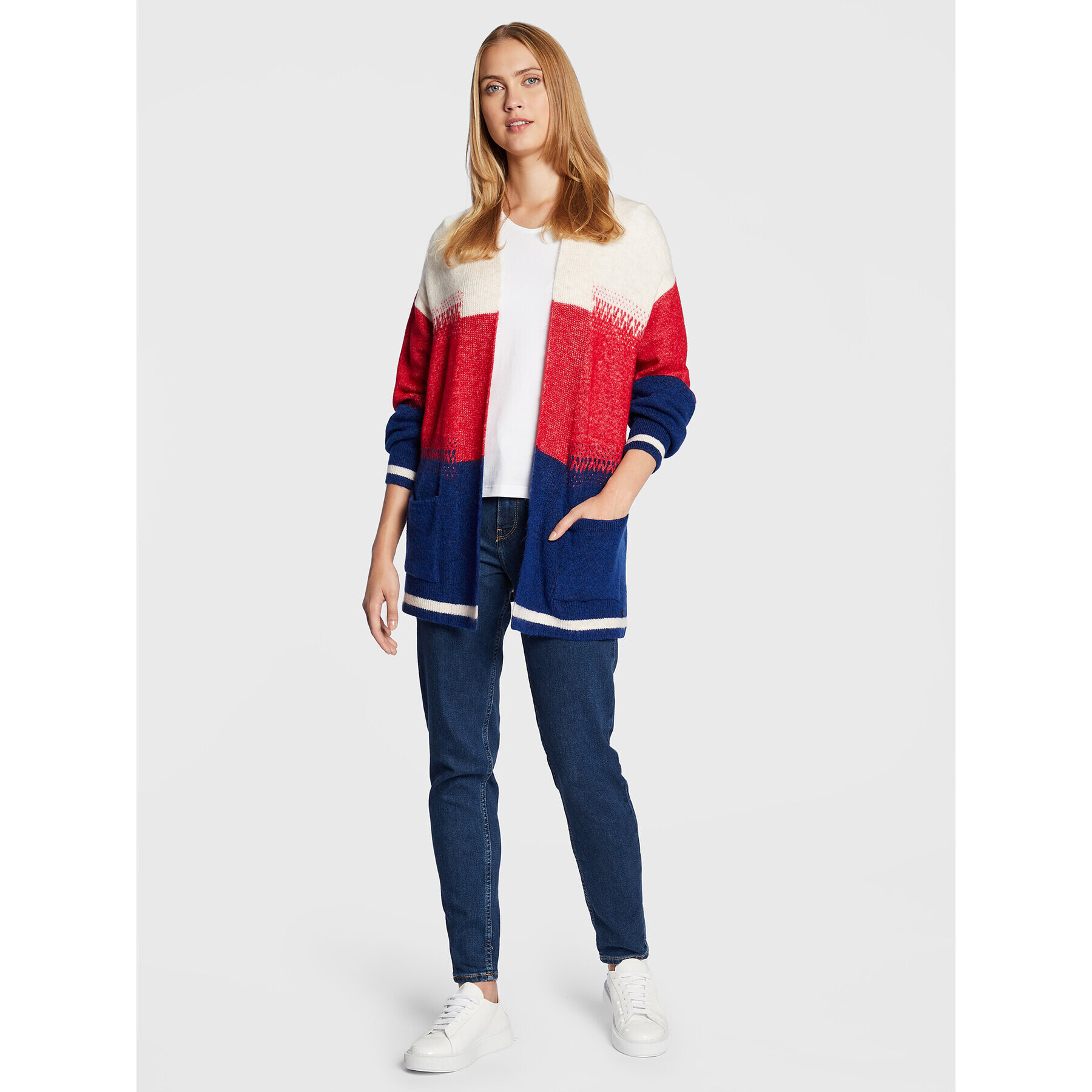 Olsen Кардиган Cora 11003783 Цветен Relaxed Fit - Pepit.bg