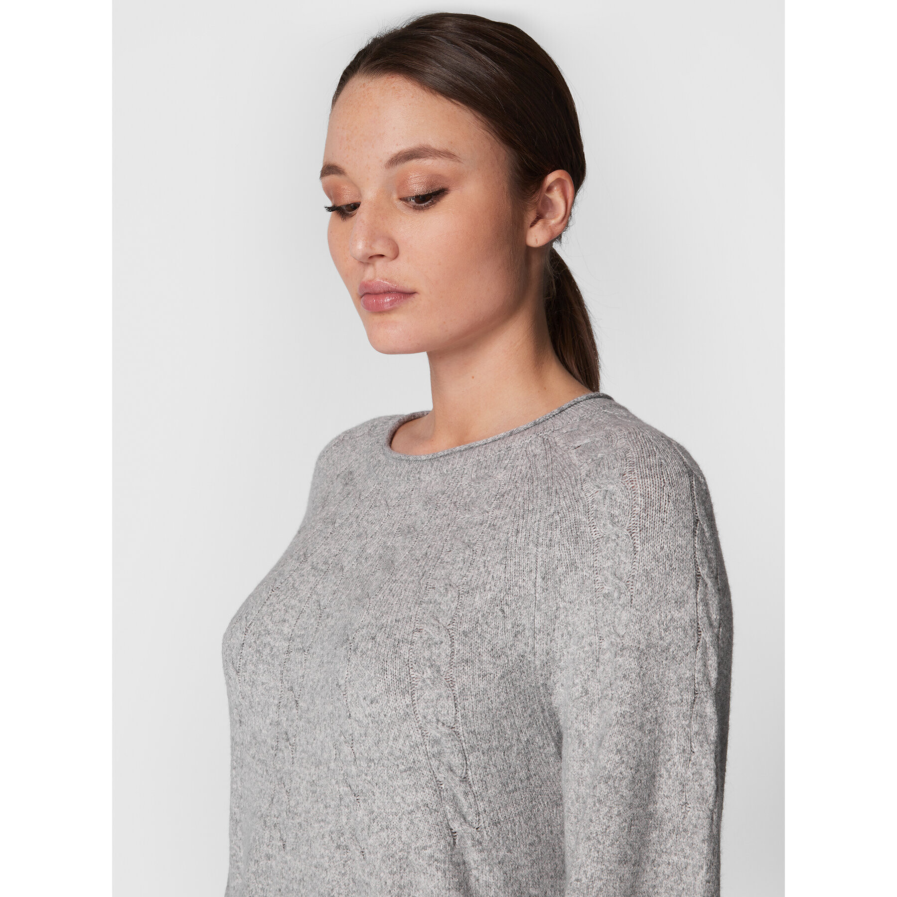 Olsen Плетена рокля 13001668 Сив Regular Fit - Pepit.bg