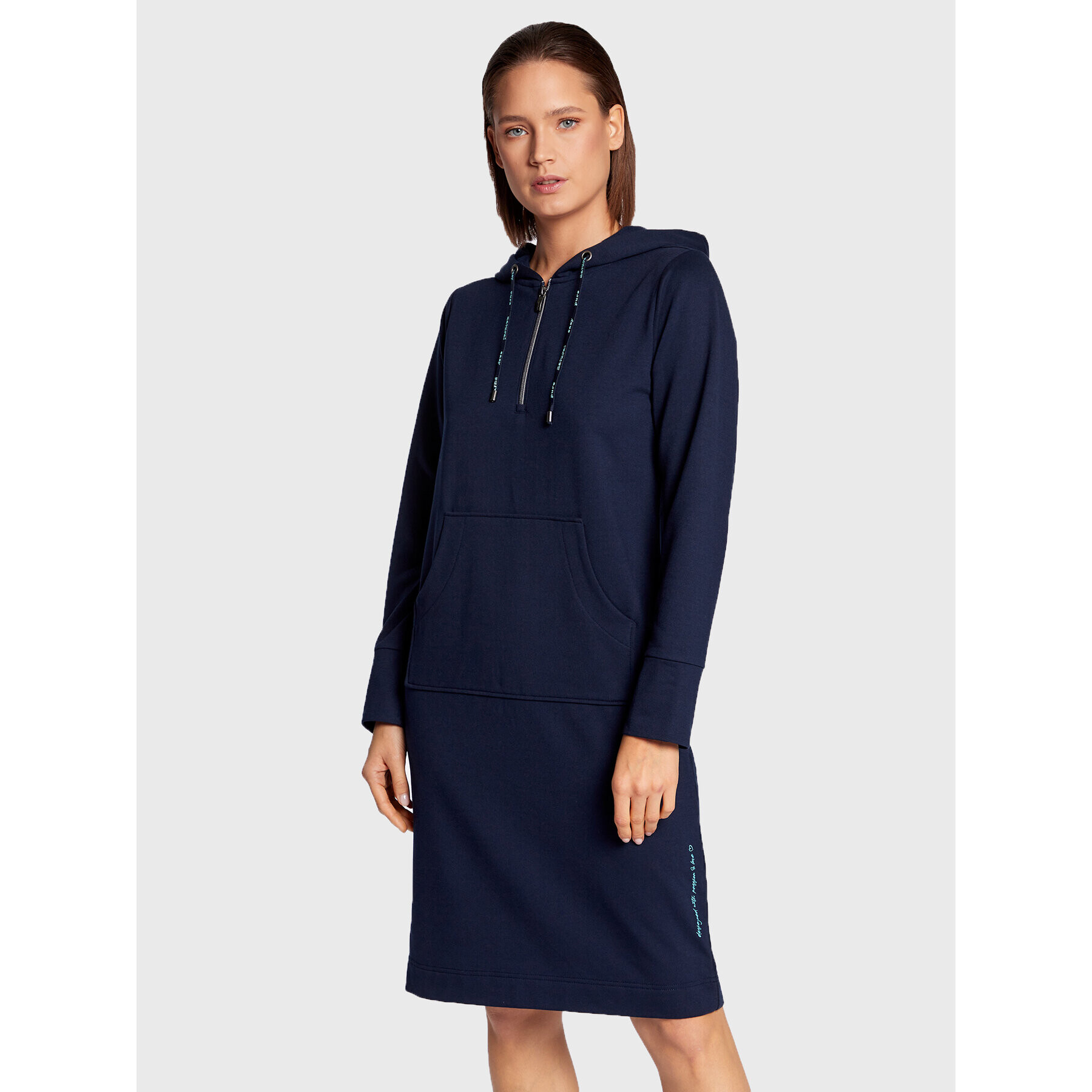 Olsen Плетена рокля Comfy Code 13001664 Тъмносин Regular Fit - Pepit.bg