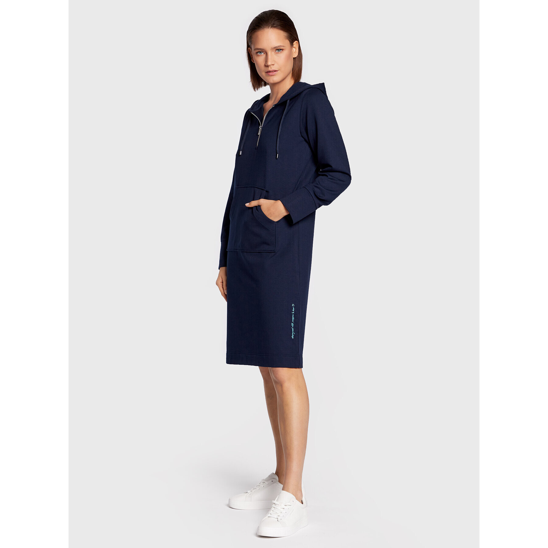 Olsen Плетена рокля Comfy Code 13001664 Тъмносин Regular Fit - Pepit.bg