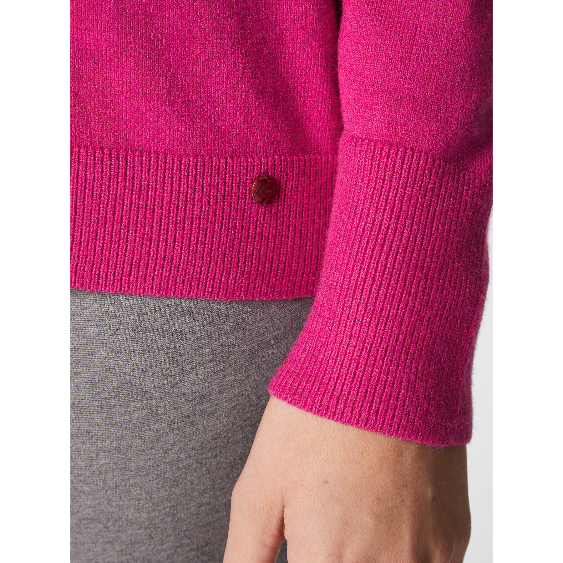 Olsen Поло Eva 11003854 Розов Slim Fit - Pepit.bg