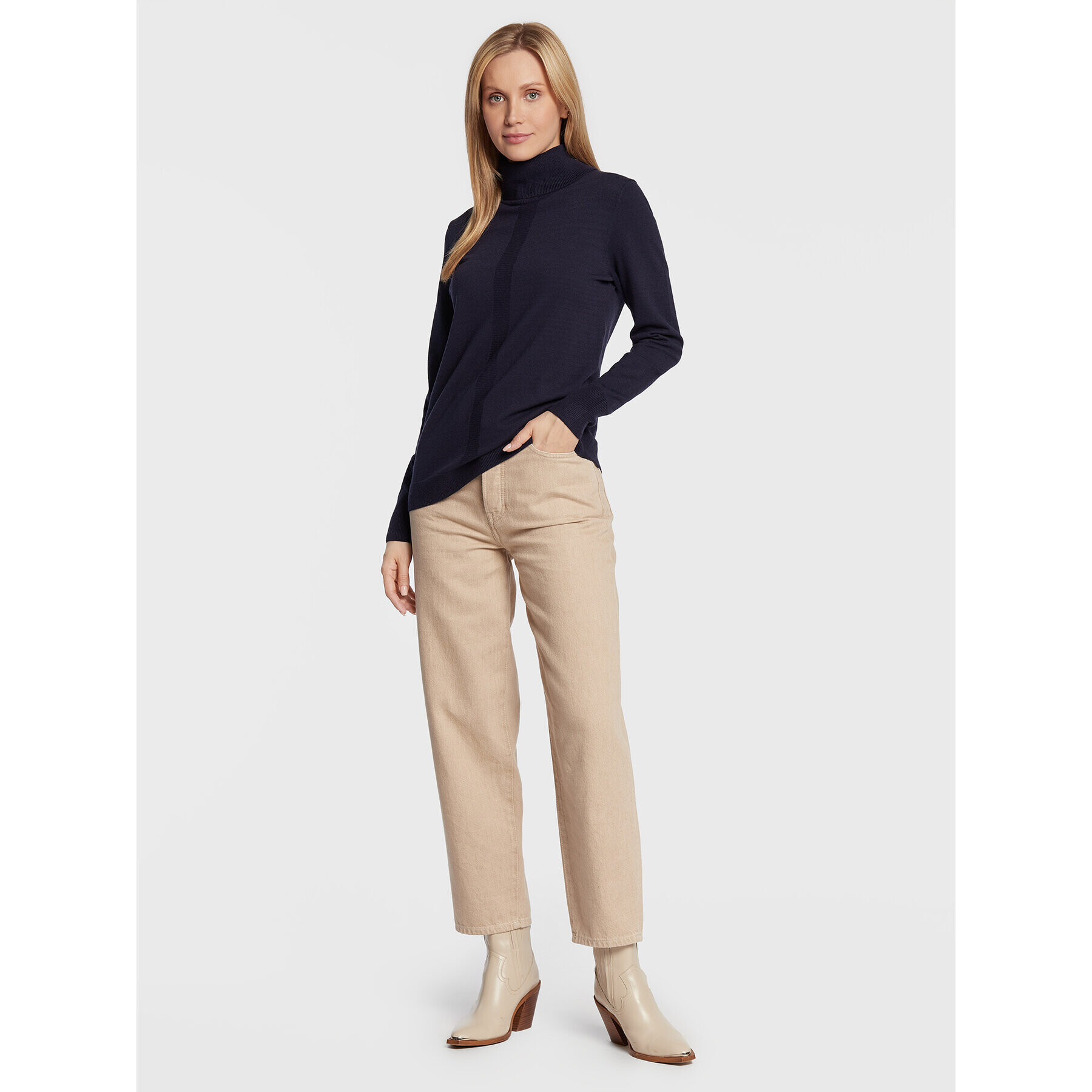Olsen Поло Eva 11003854 Тъмносин Slim Fit - Pepit.bg