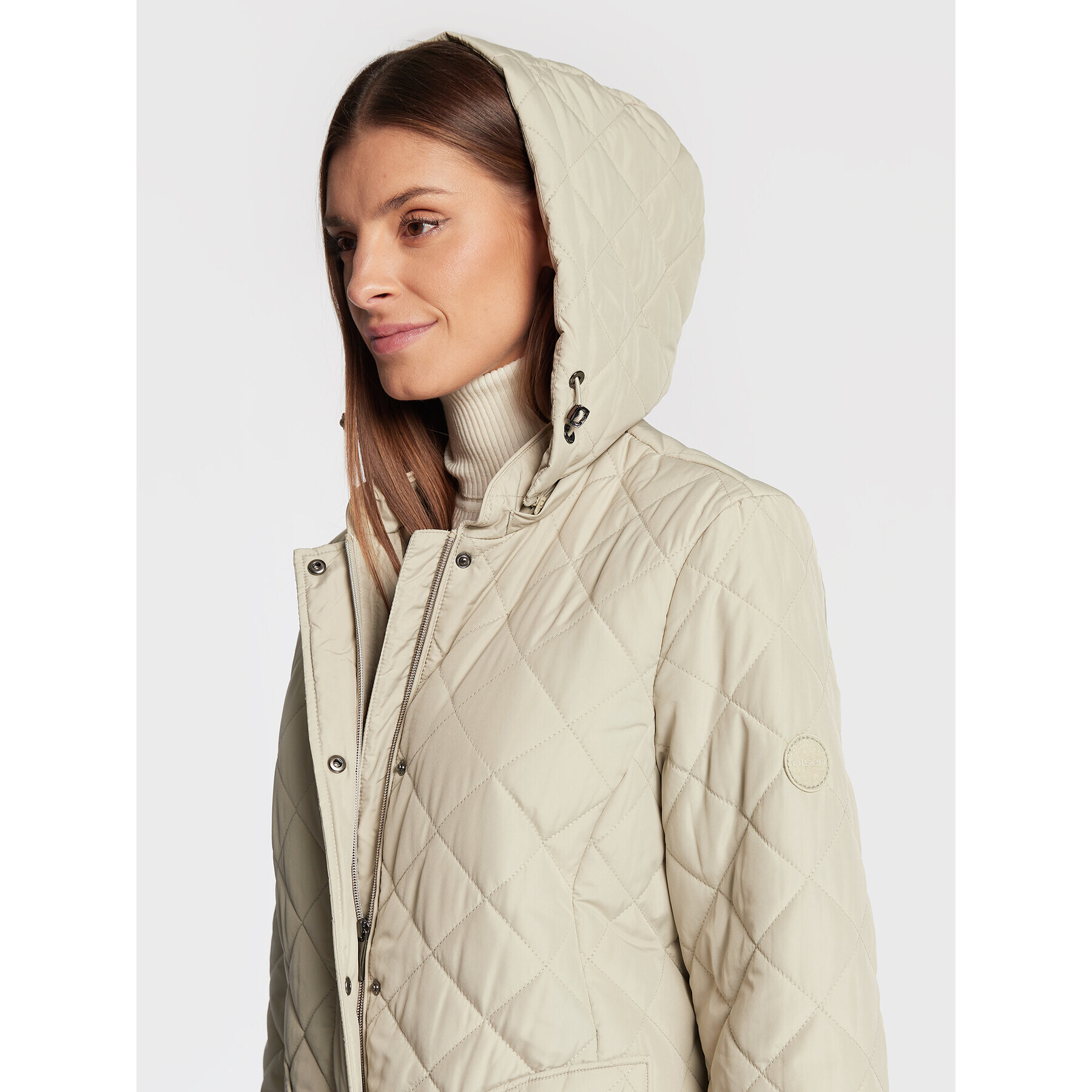 Olsen Пухено яке Paris Prep Out 15101369 Зелен Regular Fit - Pepit.bg