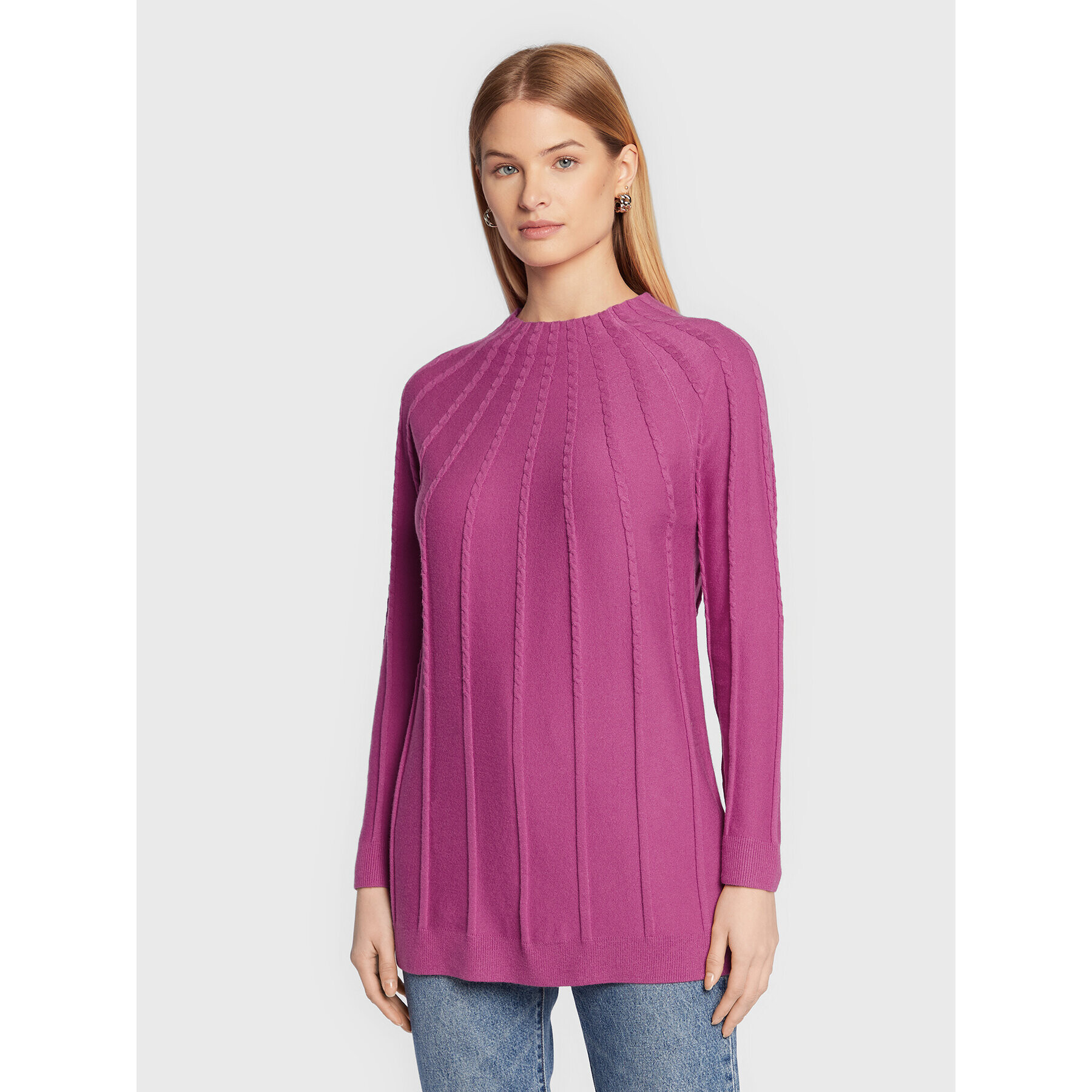 Olsen Пуловер Comfy Code 11003856 Розов Regular Fit - Pepit.bg
