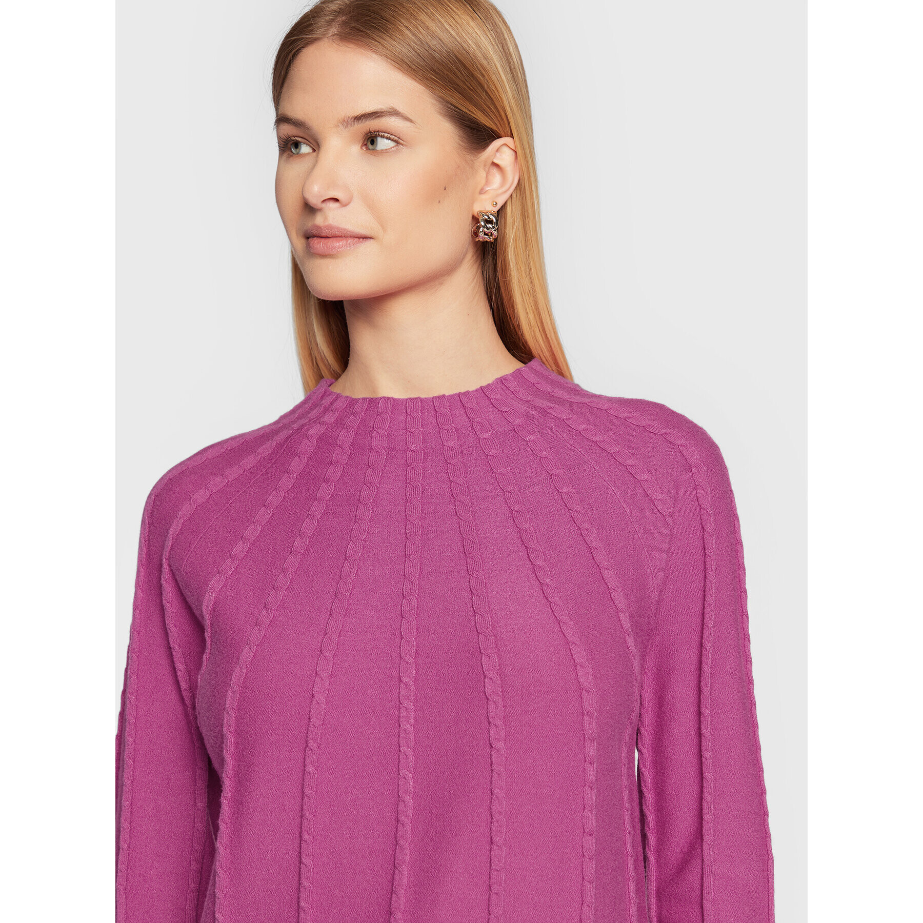 Olsen Пуловер Comfy Code 11003856 Розов Regular Fit - Pepit.bg