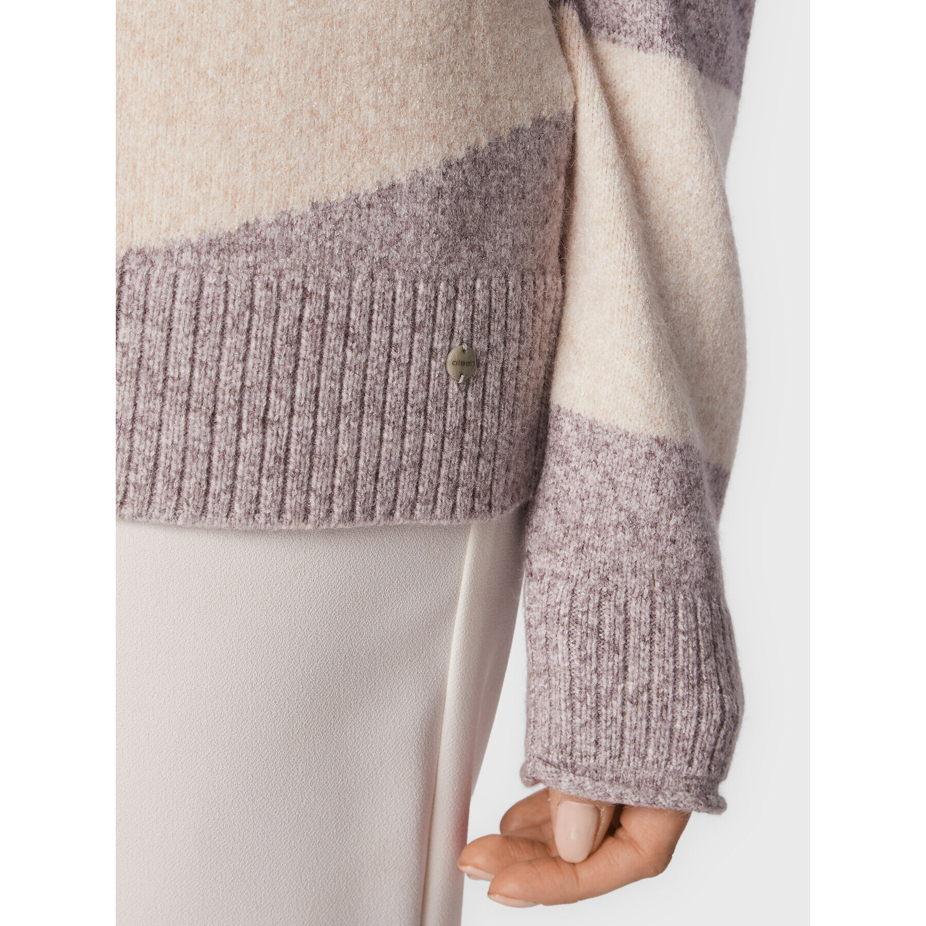 Olsen Пуловер Cora 11003792 Сив Relaxed Fit - Pepit.bg