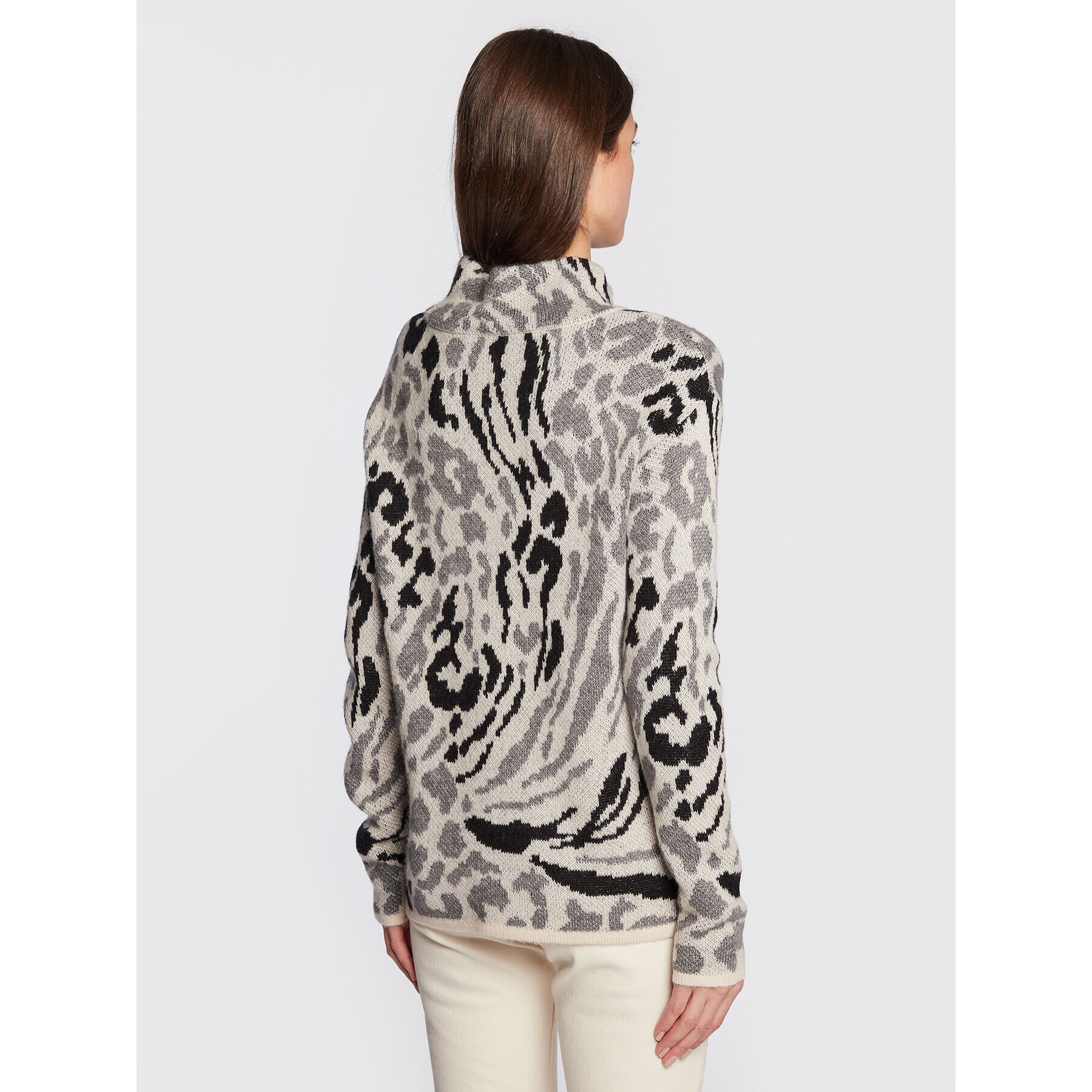 Olsen Пуловер Cora 11003929 Сив Relaxed Fit - Pepit.bg