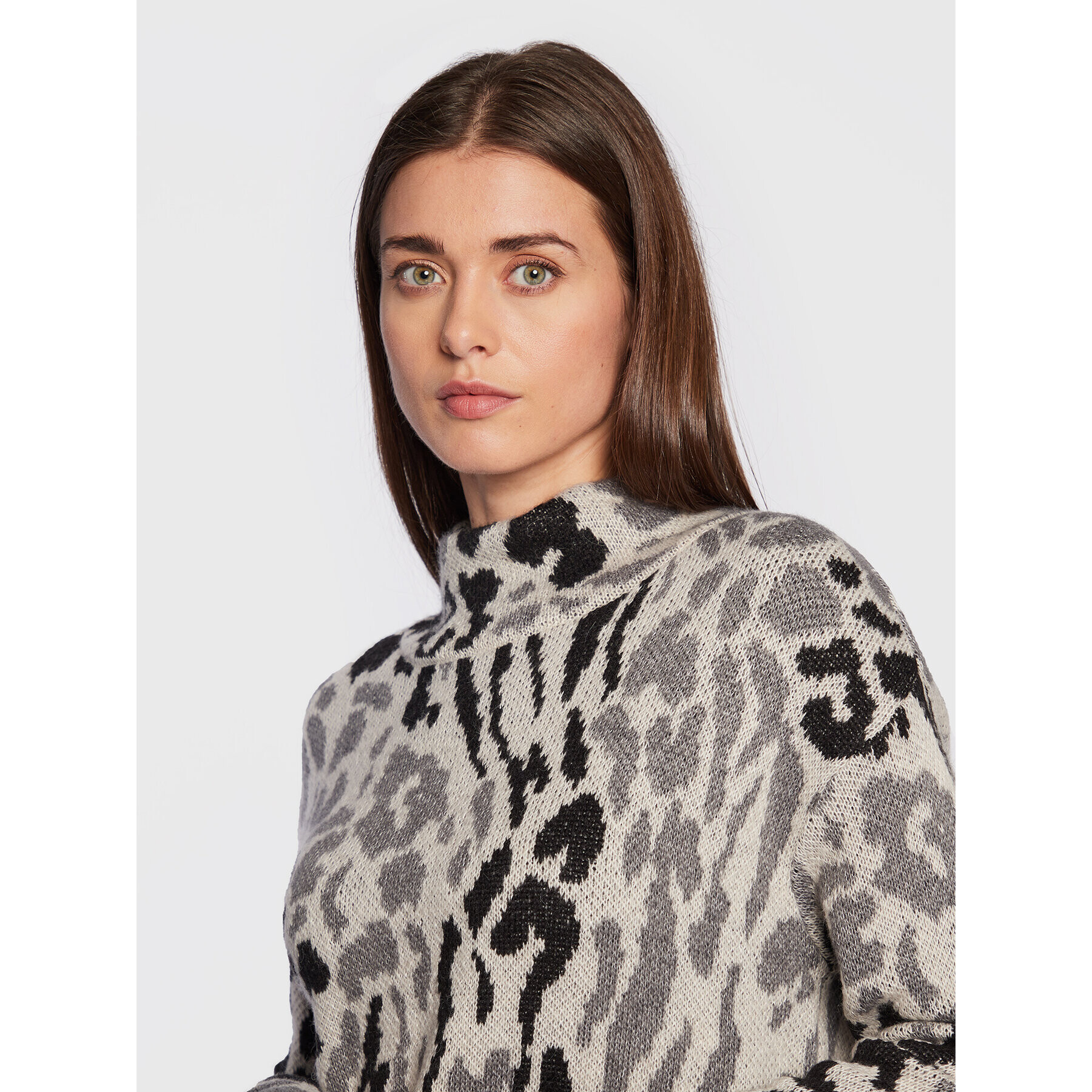 Olsen Пуловер Cora 11003929 Сив Relaxed Fit - Pepit.bg