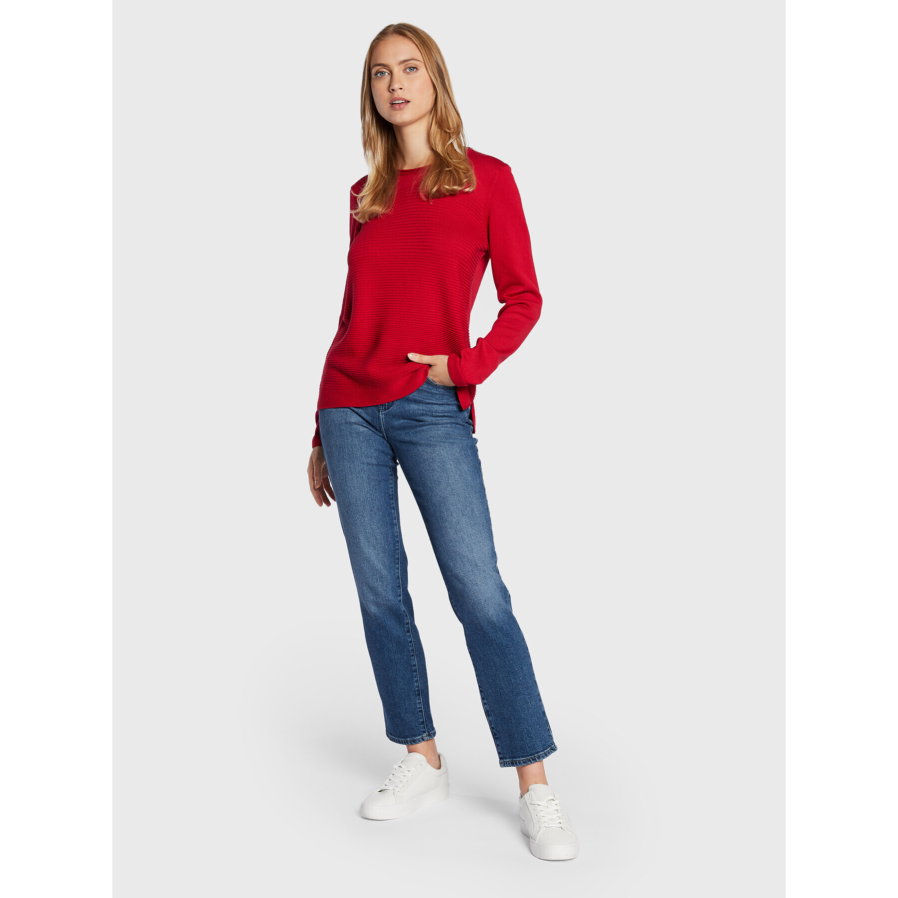 Olsen Пуловер Eva 11000751 Червен Regular Fit - Pepit.bg
