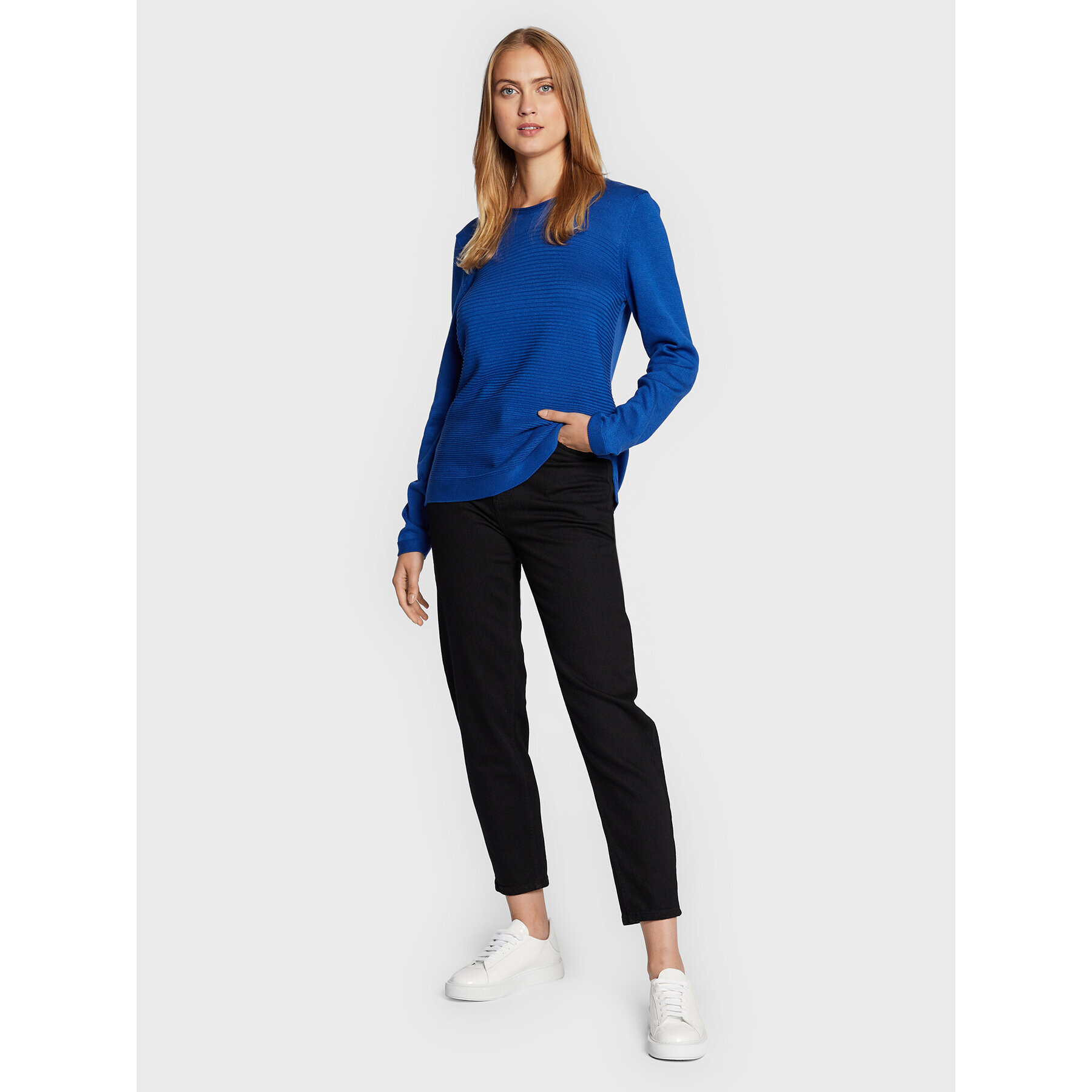 Olsen Пуловер Eva 11000751 Тъмносин Regular Fit - Pepit.bg