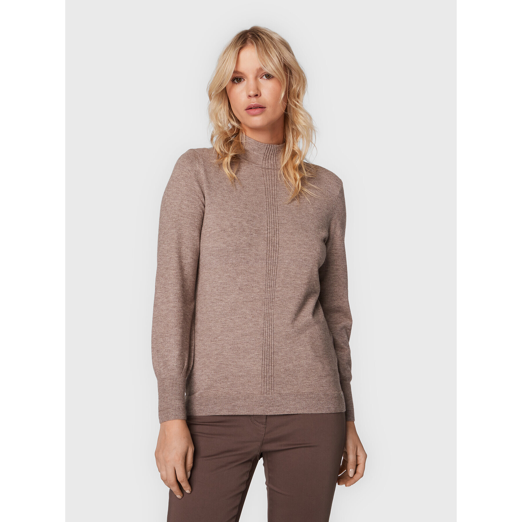 Olsen Пуловер Eva 11003582 Бежов Shaped Fit - Pepit.bg
