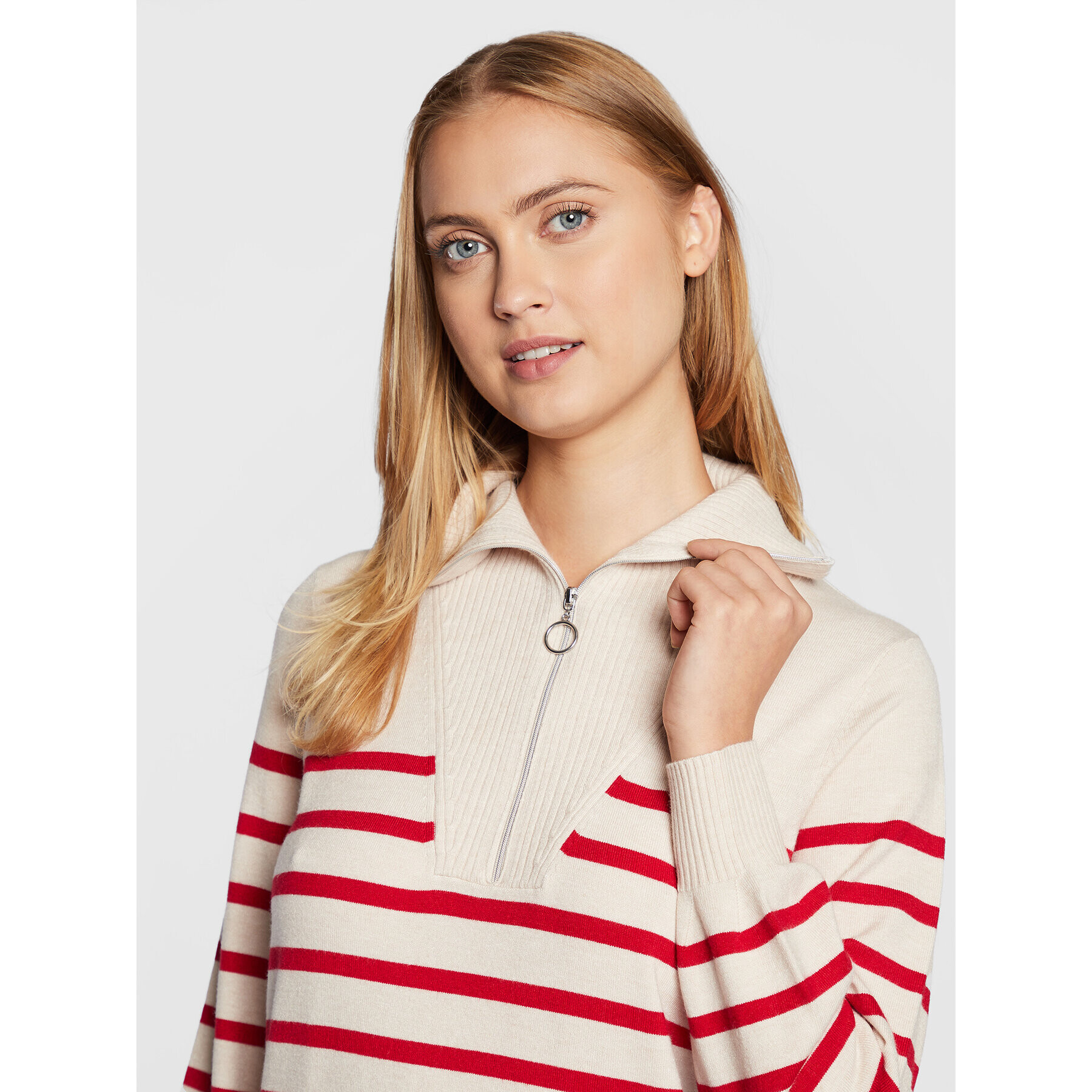 Olsen Пуловер Henny 11003762 Бежов Regular Fit - Pepit.bg
