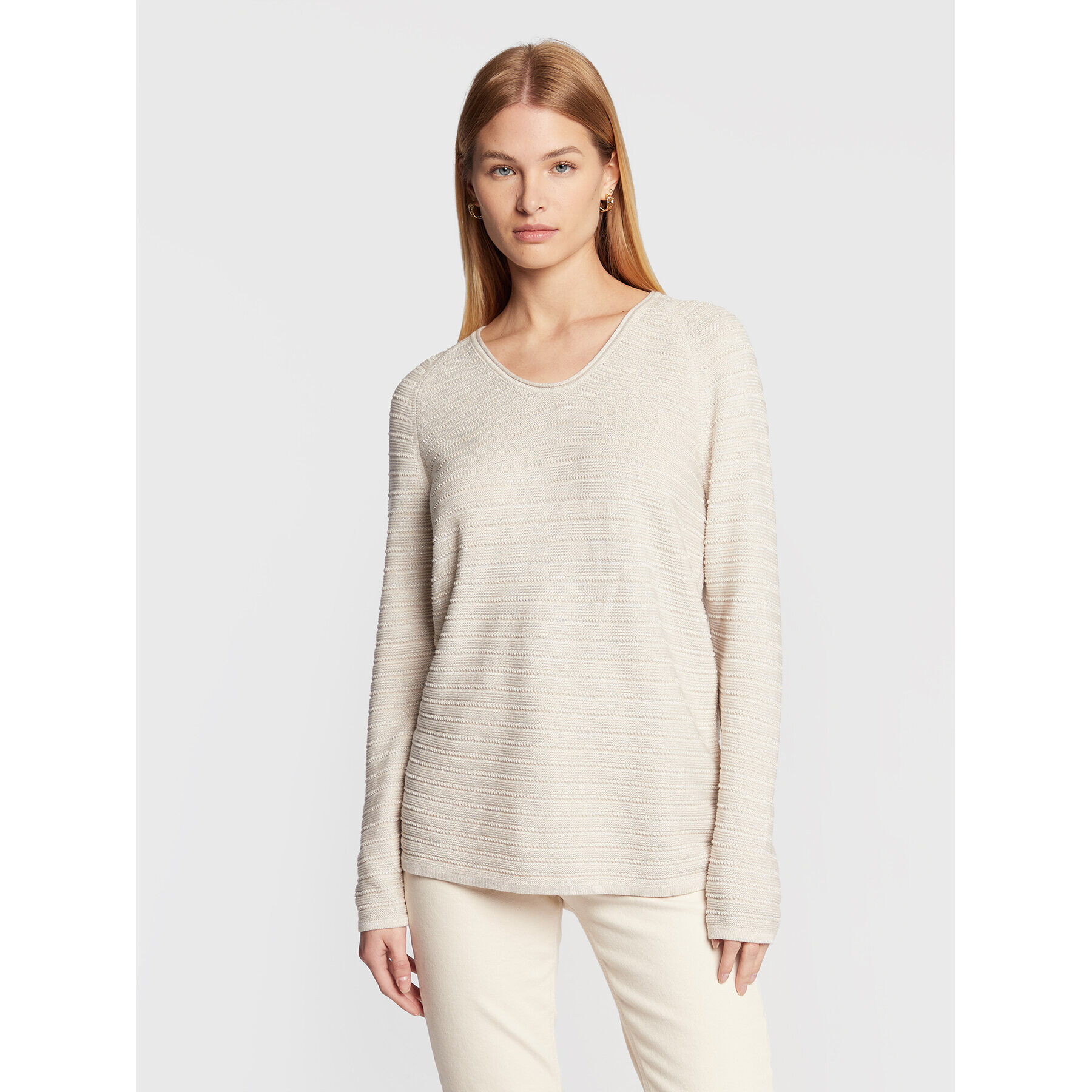 Olsen Пуловер Henny 11003936 Бежов Regular Fit - Pepit.bg