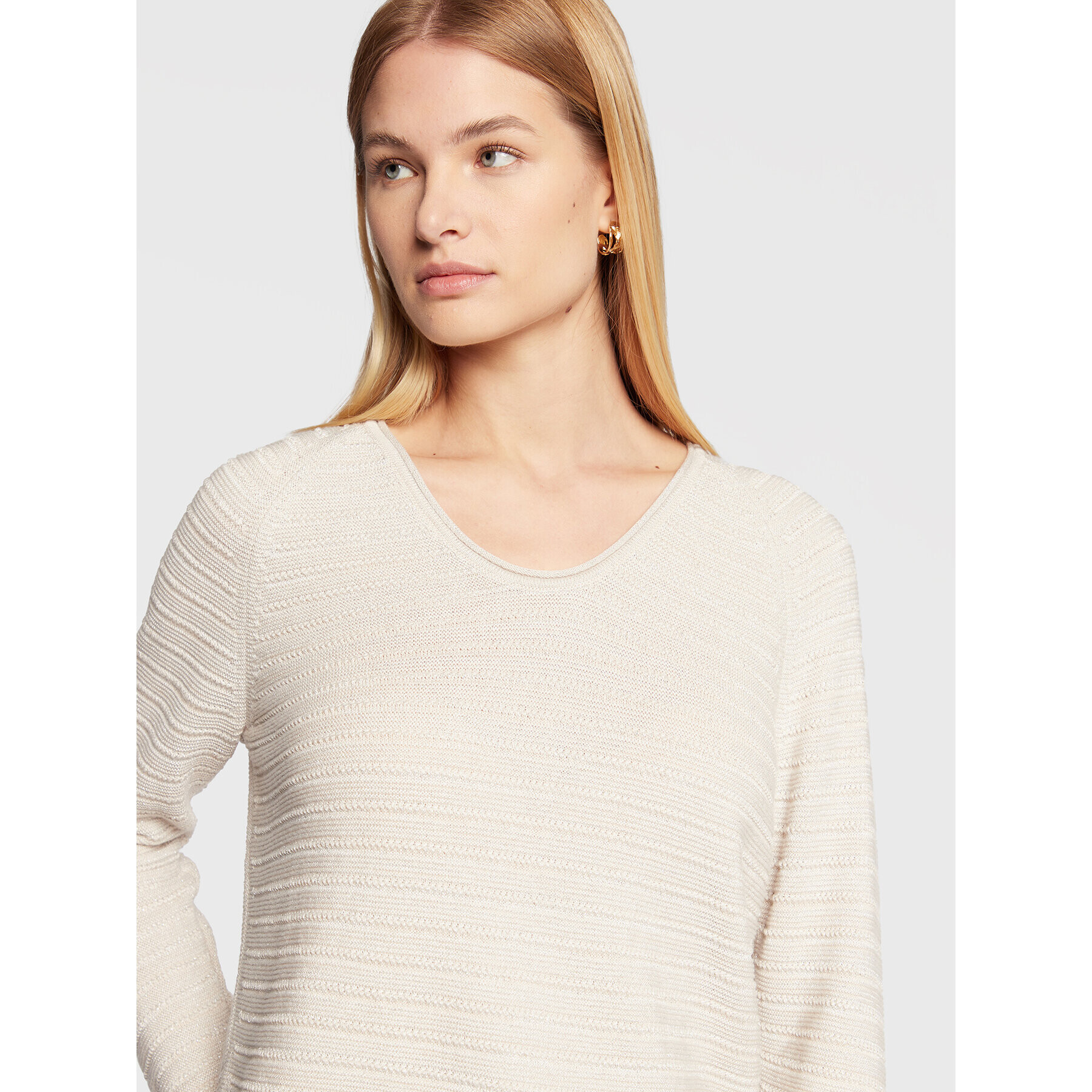 Olsen Пуловер Henny 11003936 Бежов Regular Fit - Pepit.bg