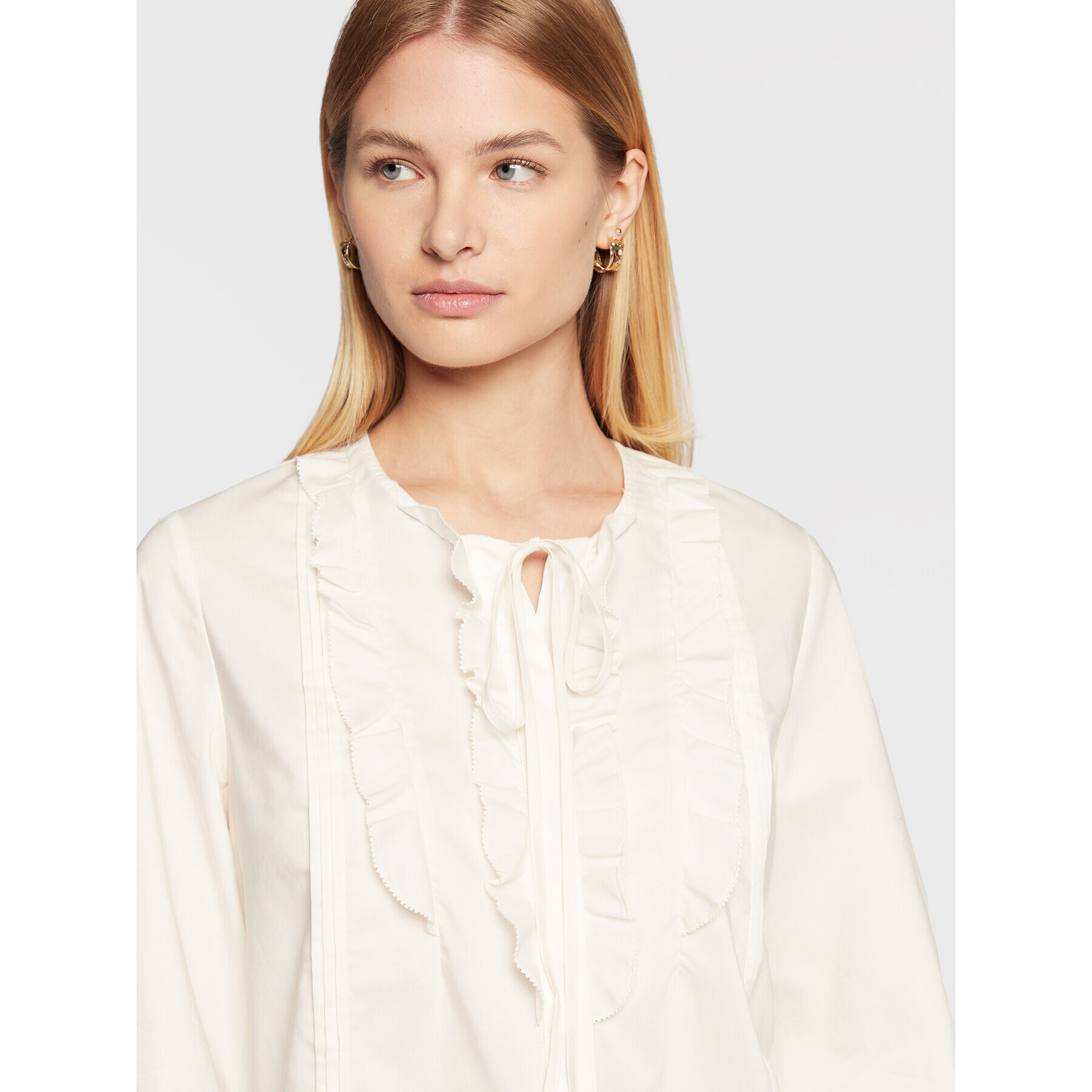 Olsen Риза Festive Spirit 12001756 Бял Regular Fit - Pepit.bg