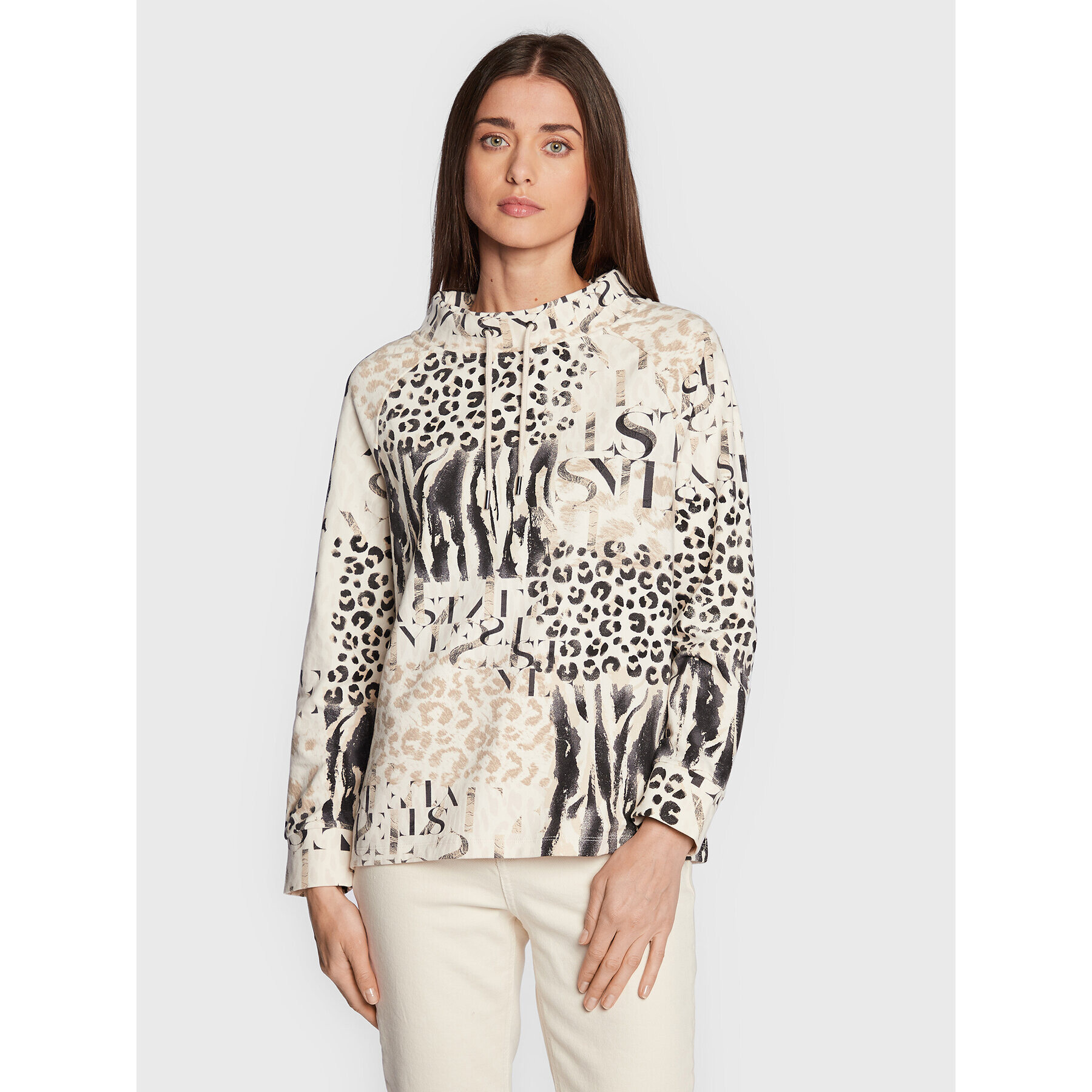 Olsen Суитшърт Cora 11201462 Бежов Relaxed Fit - Pepit.bg