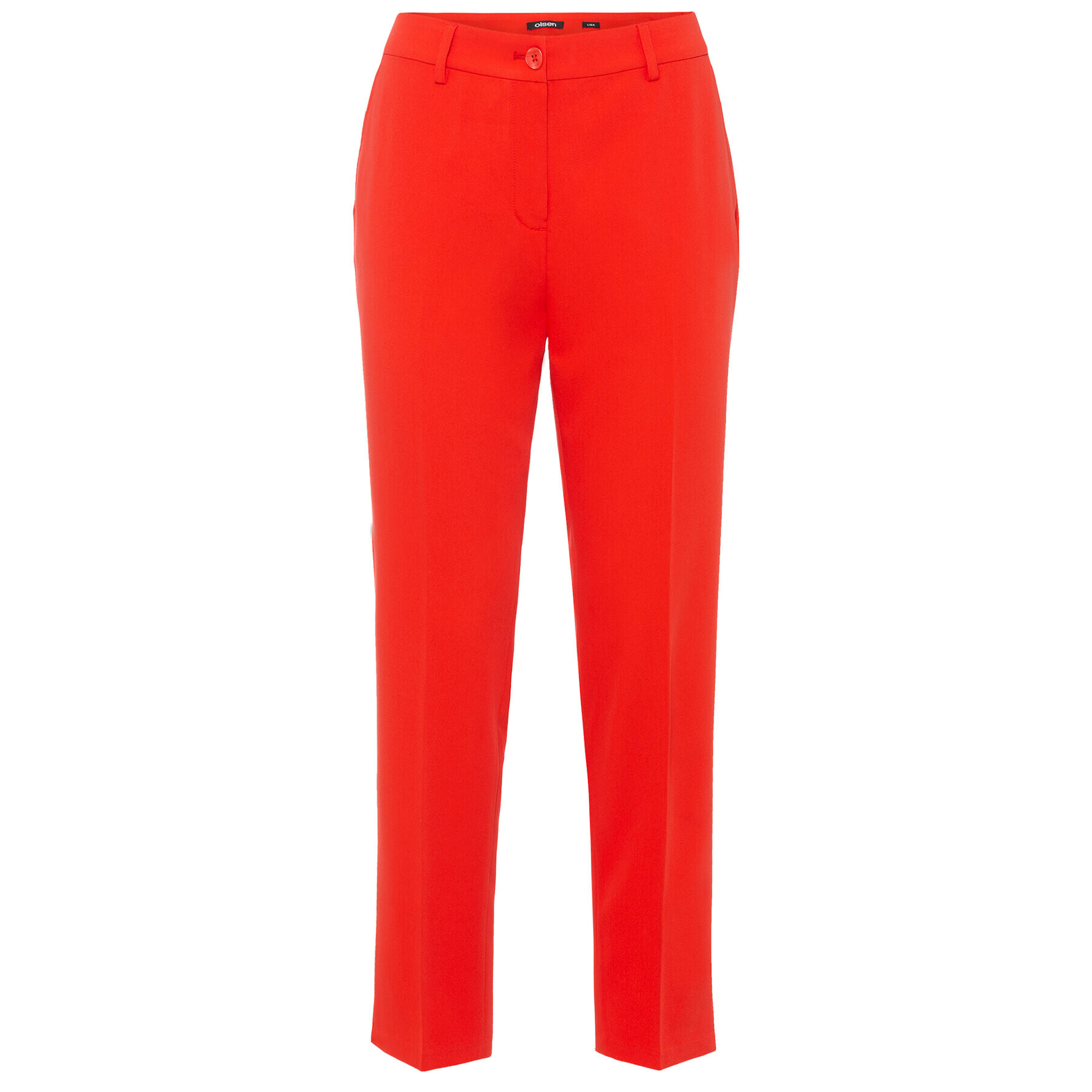 Olsen Текстилни панталони 14002065 Червен Regular Fit - Pepit.bg