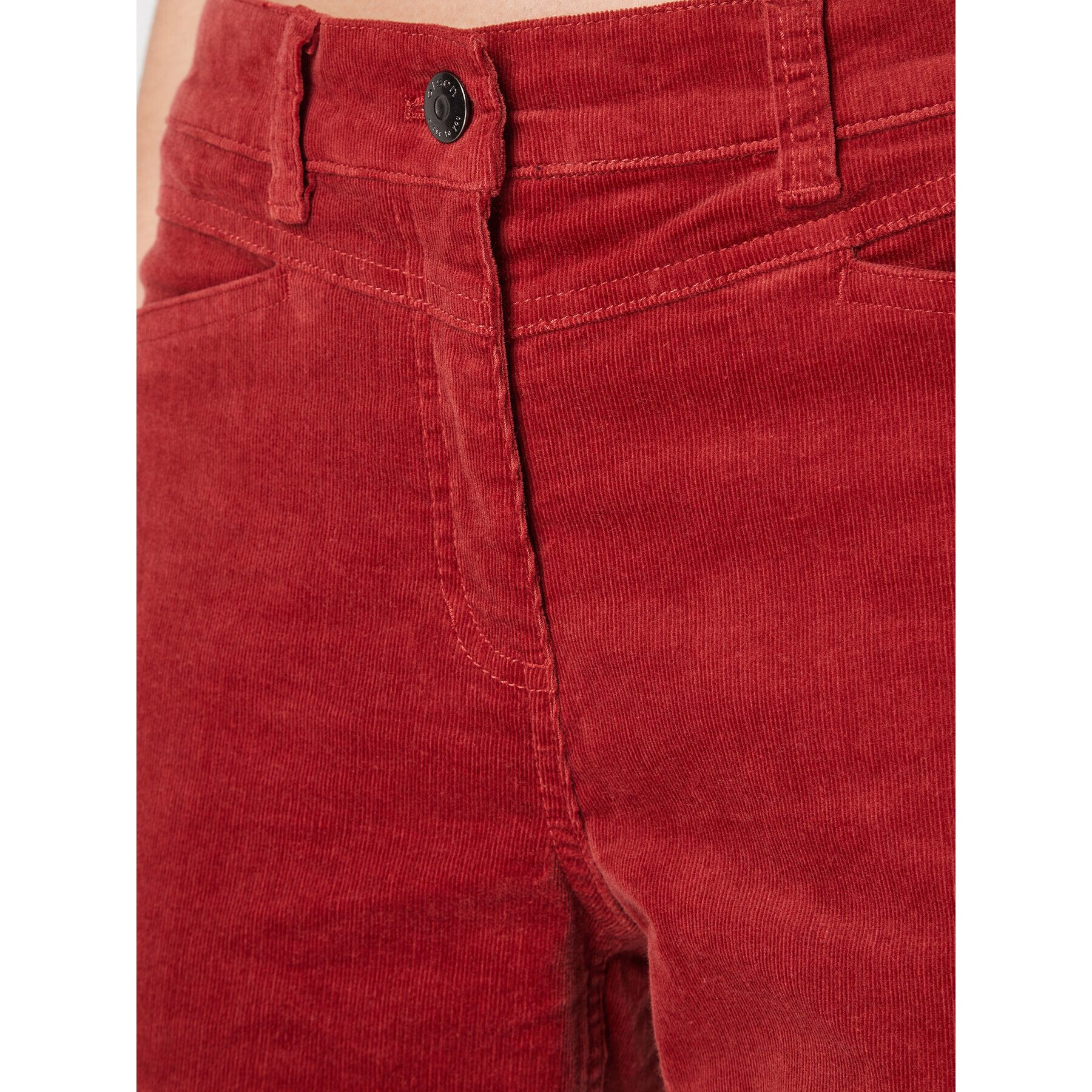Olsen Текстилни панталони Lisa 14002006 Червен Straight Fit - Pepit.bg