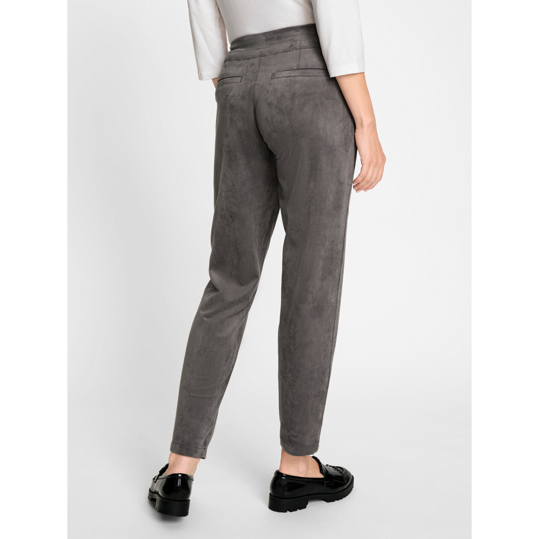 Olsen Текстилни панталони Lisa 14002007 Сив Regular Fit - Pepit.bg