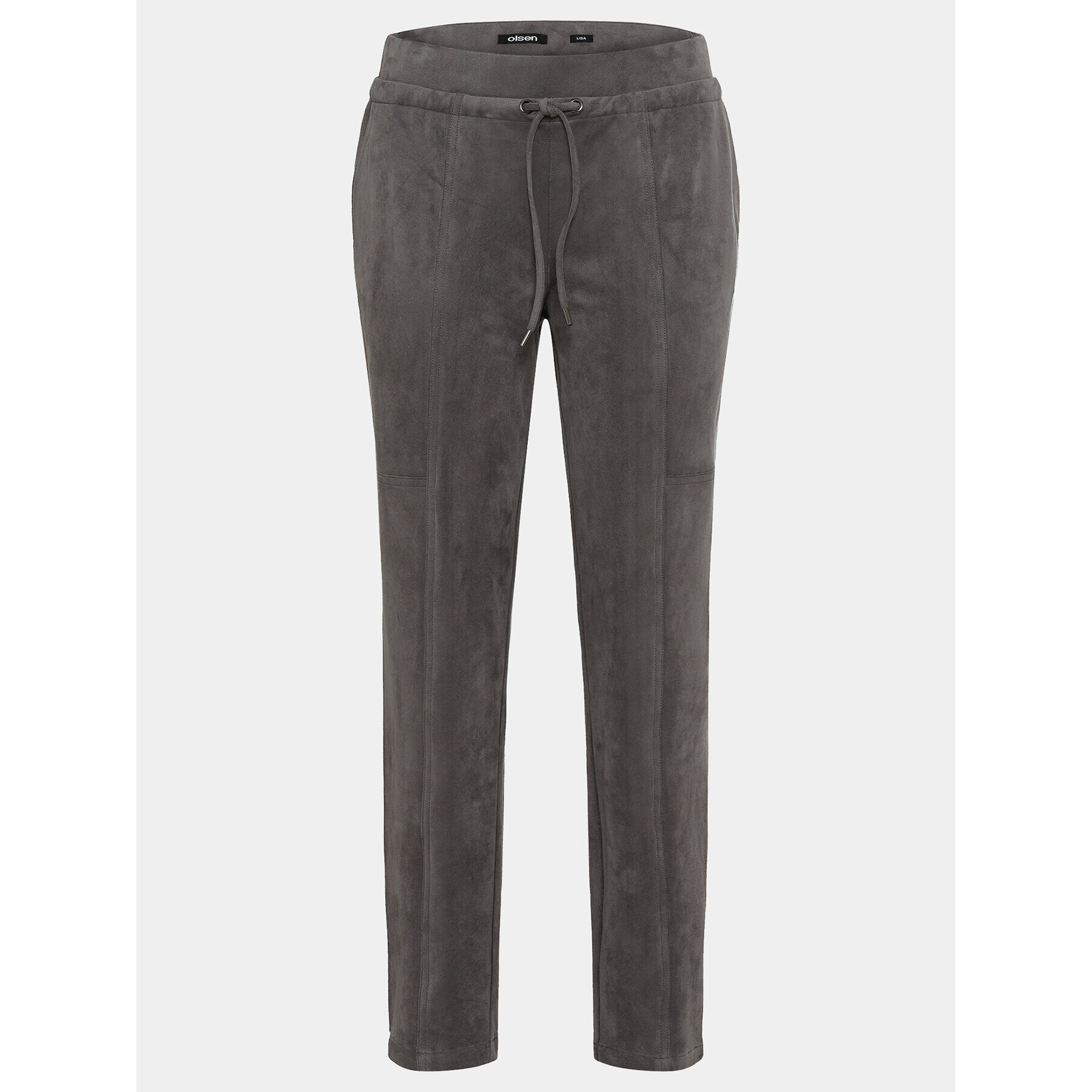 Olsen Текстилни панталони Lisa 14002007 Сив Regular Fit - Pepit.bg