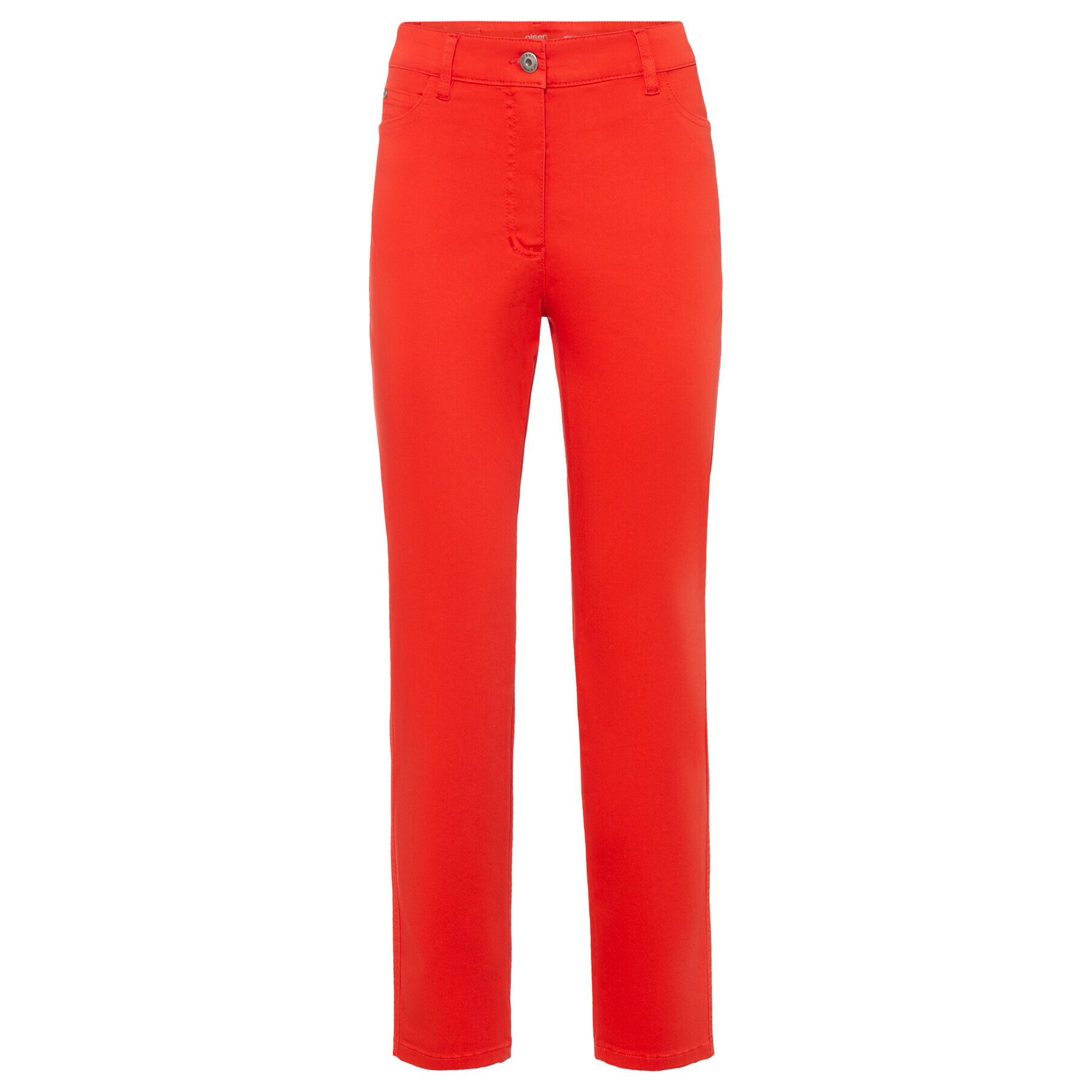 Olsen Текстилни панталони Mona 14000625 Червен Slim Fit - Pepit.bg