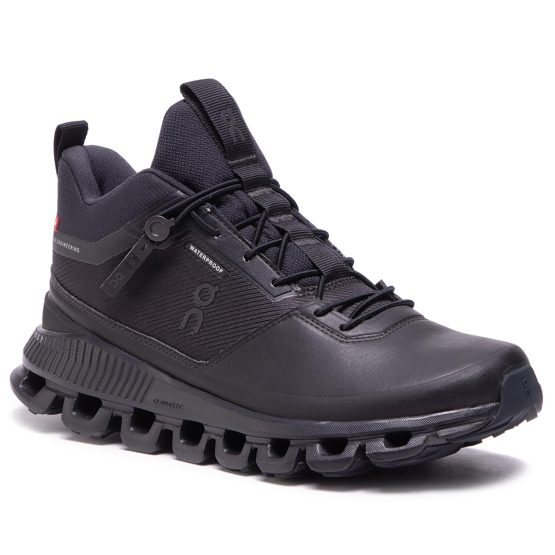 On Сникърси Cloud Hi Waterproof 2899672 Черен - Pepit.bg