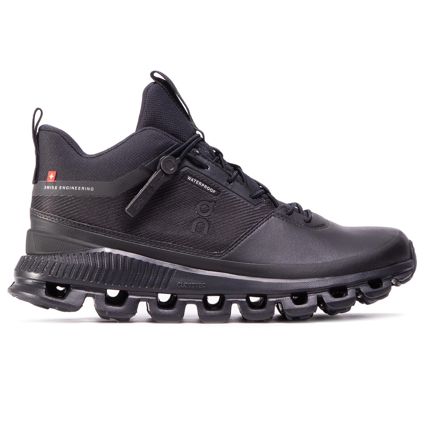On Сникърси Cloud Hi Waterproof 2899672 Черен - Pepit.bg