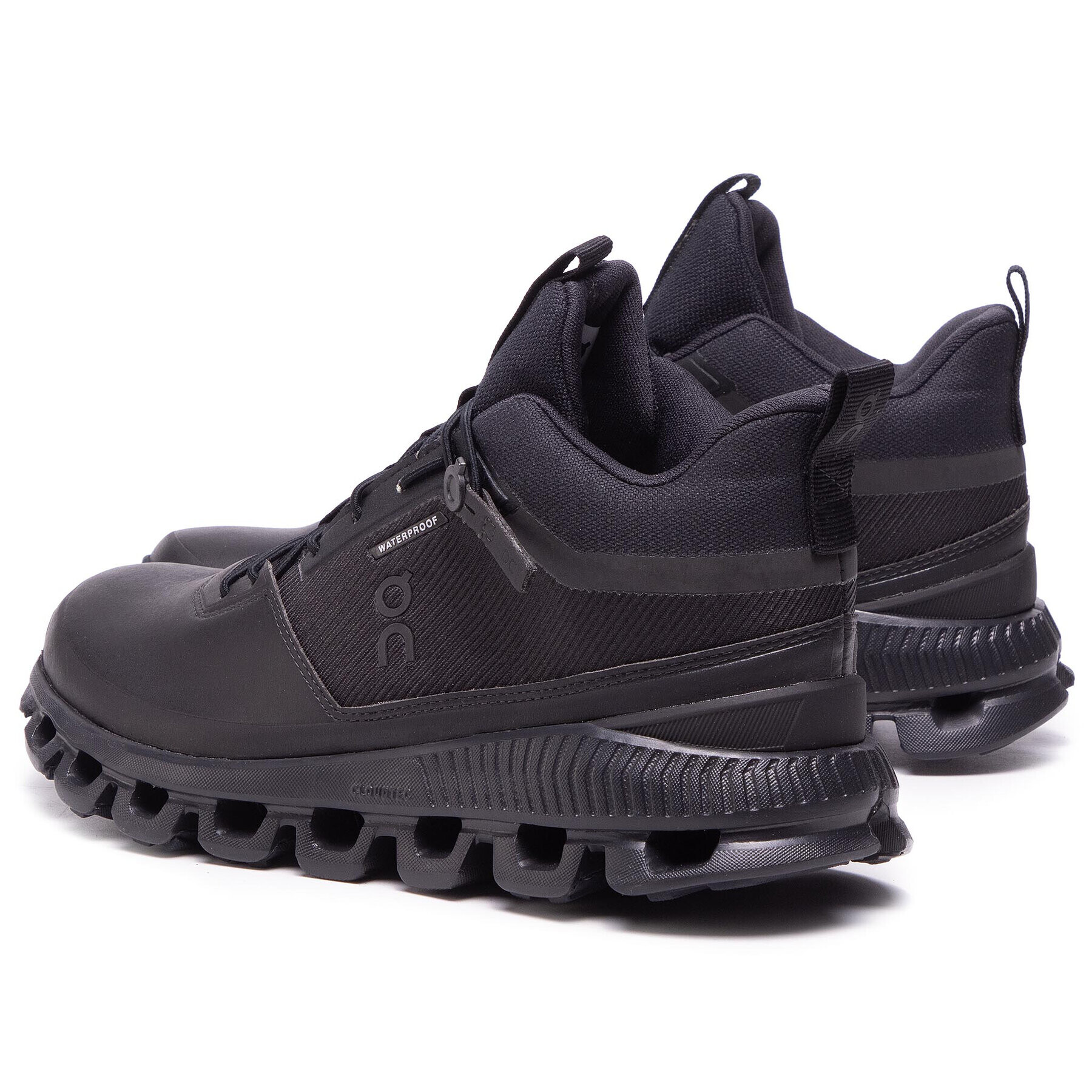 On Сникърси Cloud Hi Waterproof 2899672 Черен - Pepit.bg
