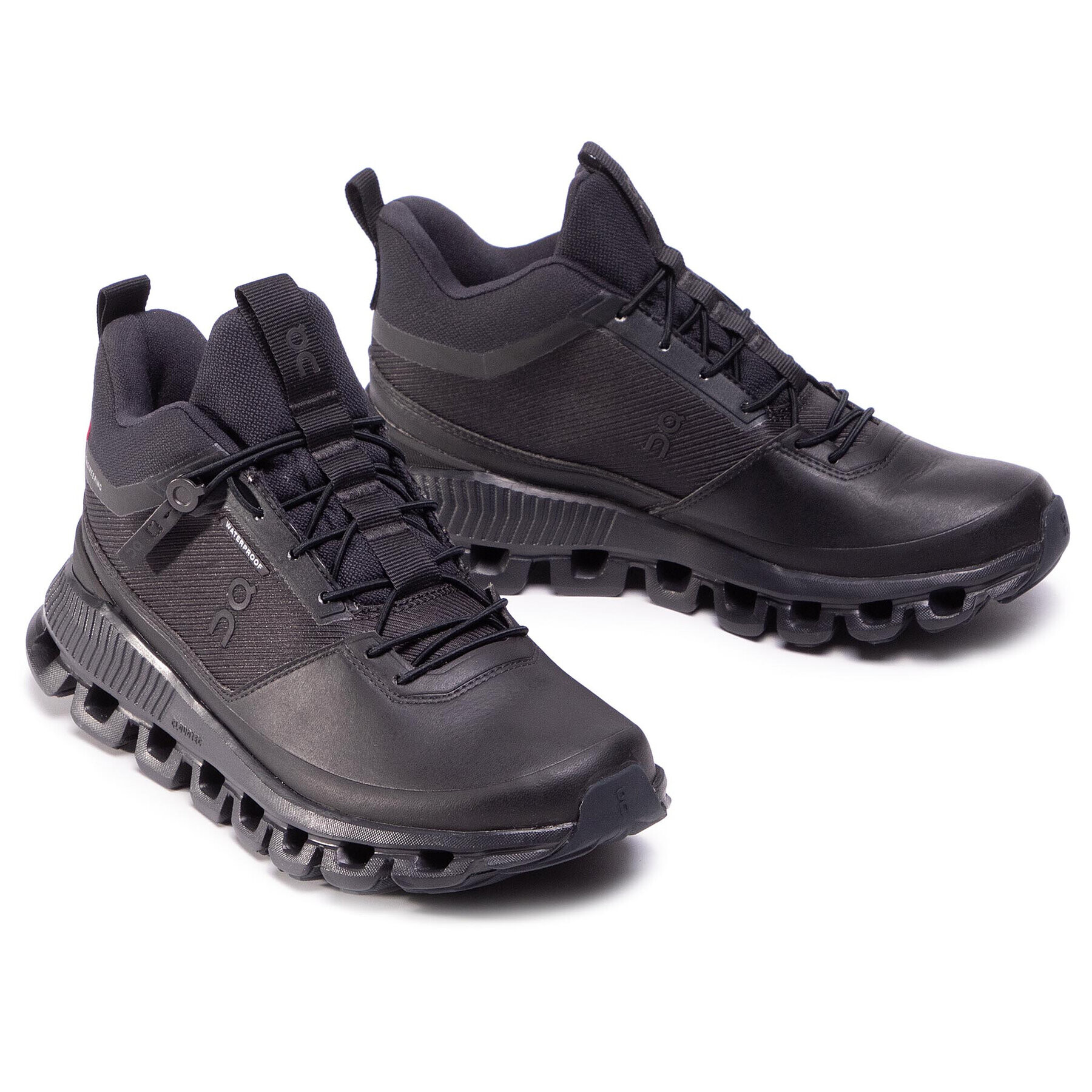 On Сникърси Cloud Hi Waterproof 2899672 Черен - Pepit.bg