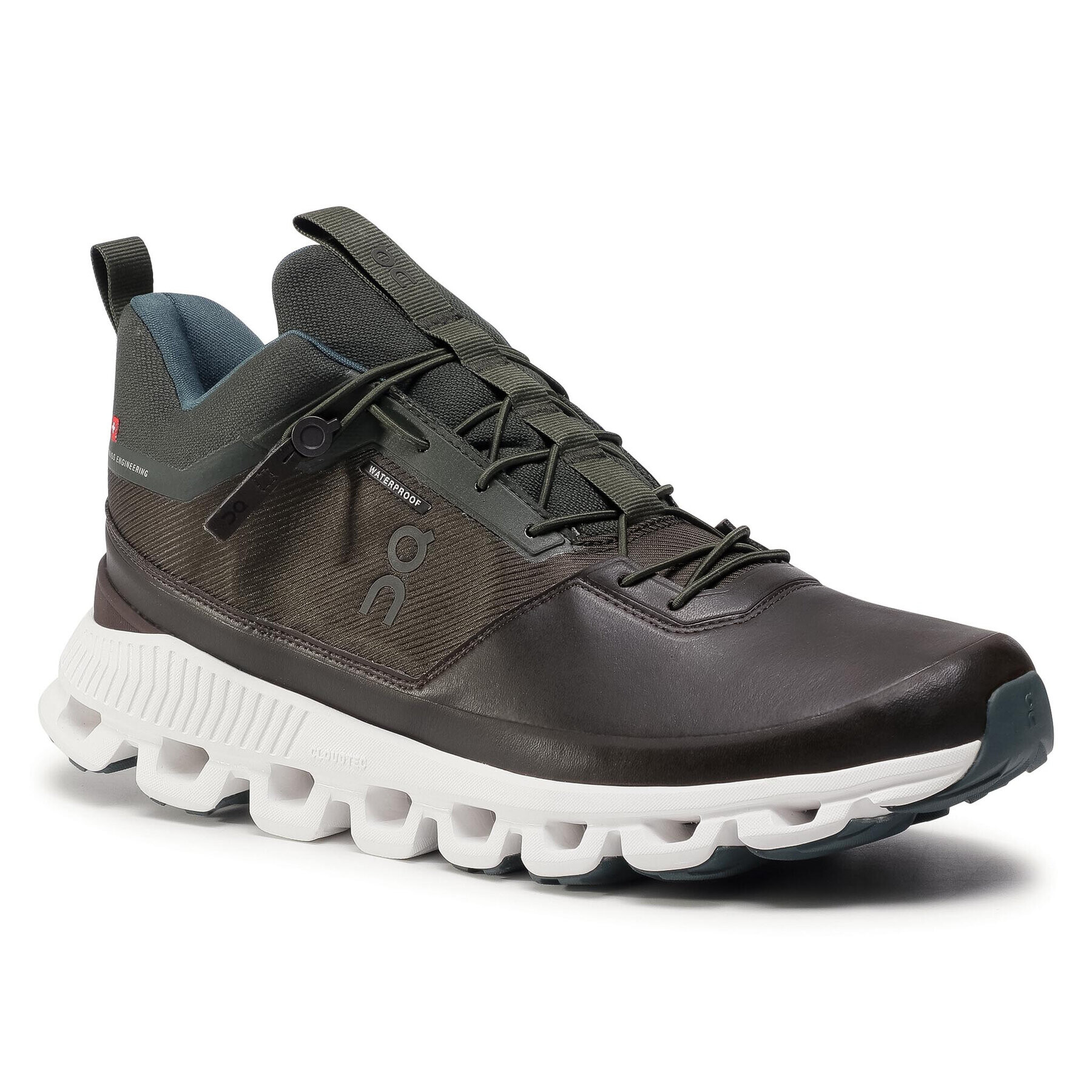 On Сникърси Cloud Hi Waterproof 2899675 Зелен - Pepit.bg