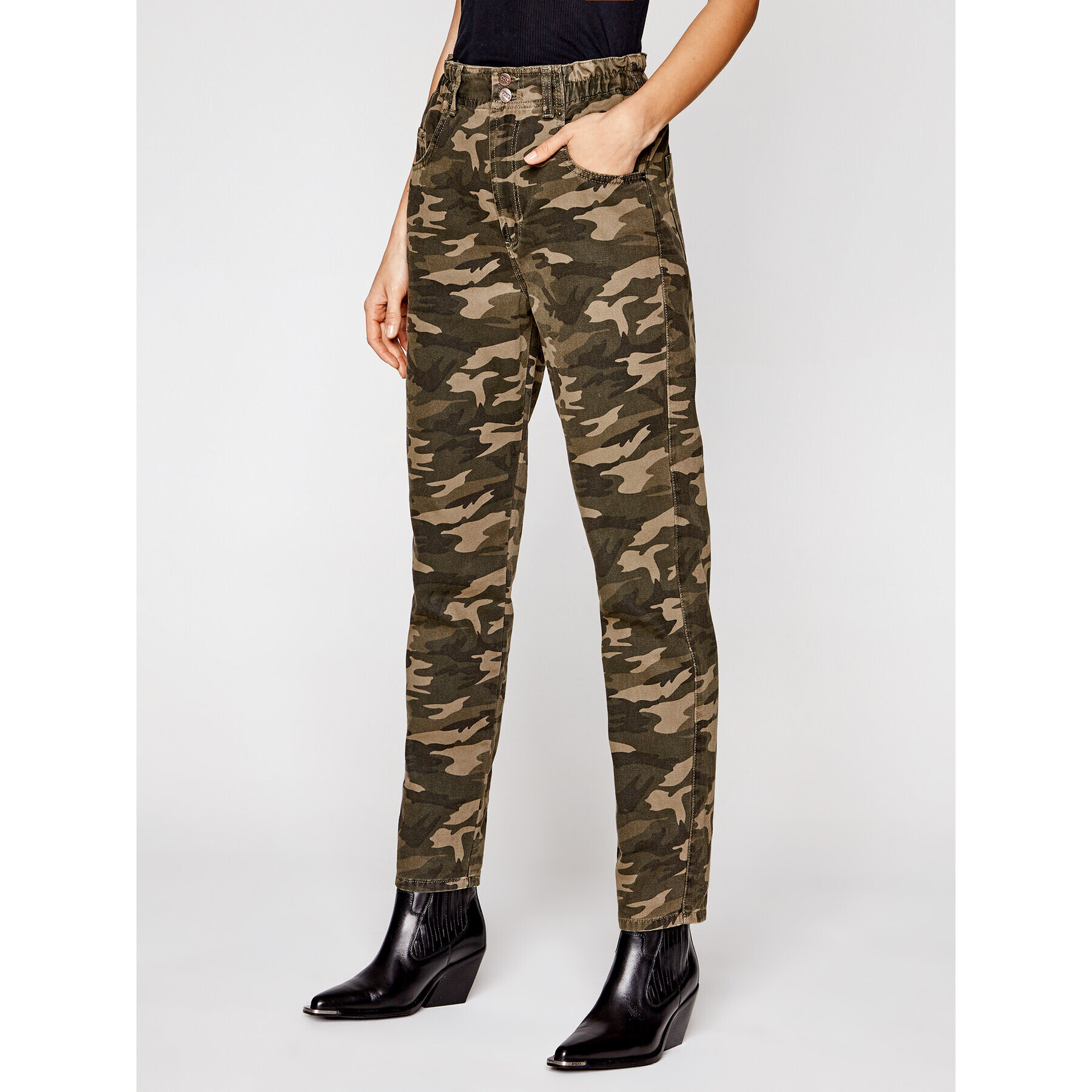 One Teaspoon Дънки Camo Pioneer 23599 Зелен Relaxed Fit - Pepit.bg