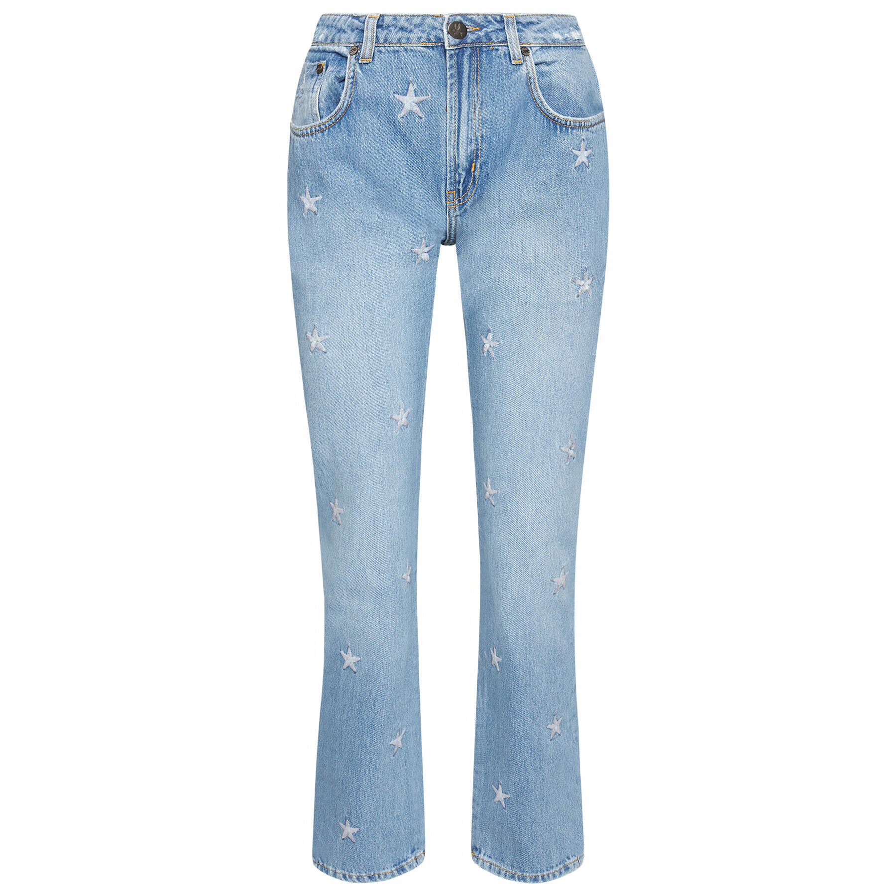 One Teaspoon Дънки Pac Star Awe Bag 23631 Син Straight Leg - Pepit.bg