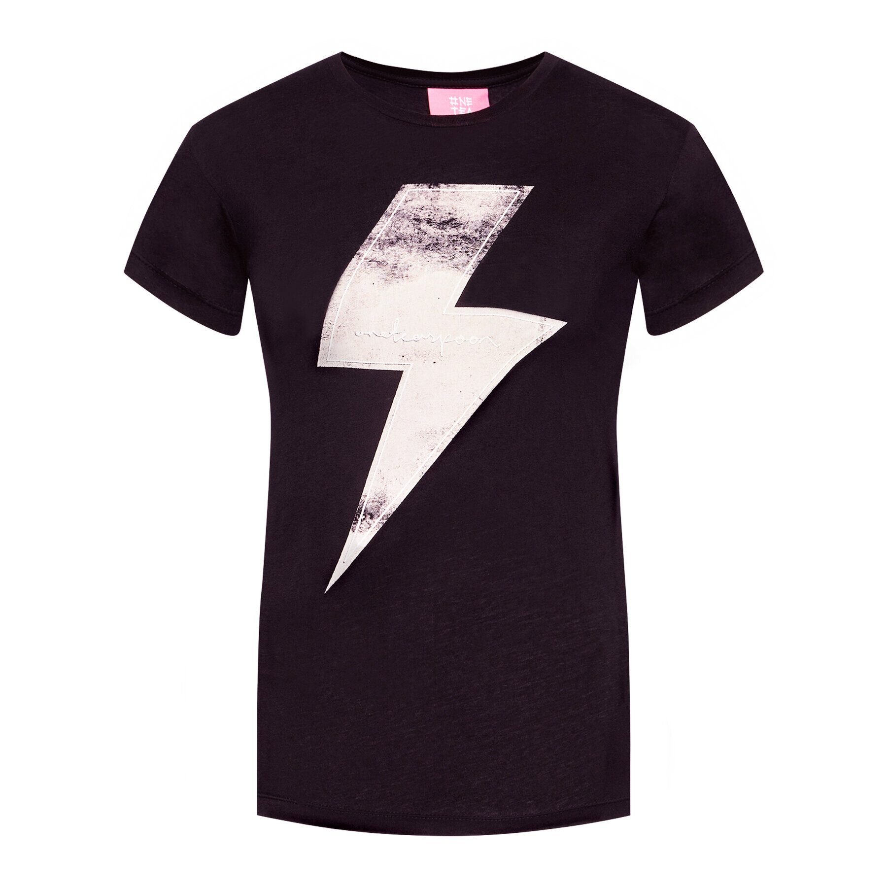 One Teaspoon Тишърт Lightening Tee 23887 Черен Slim Fit - Pepit.bg