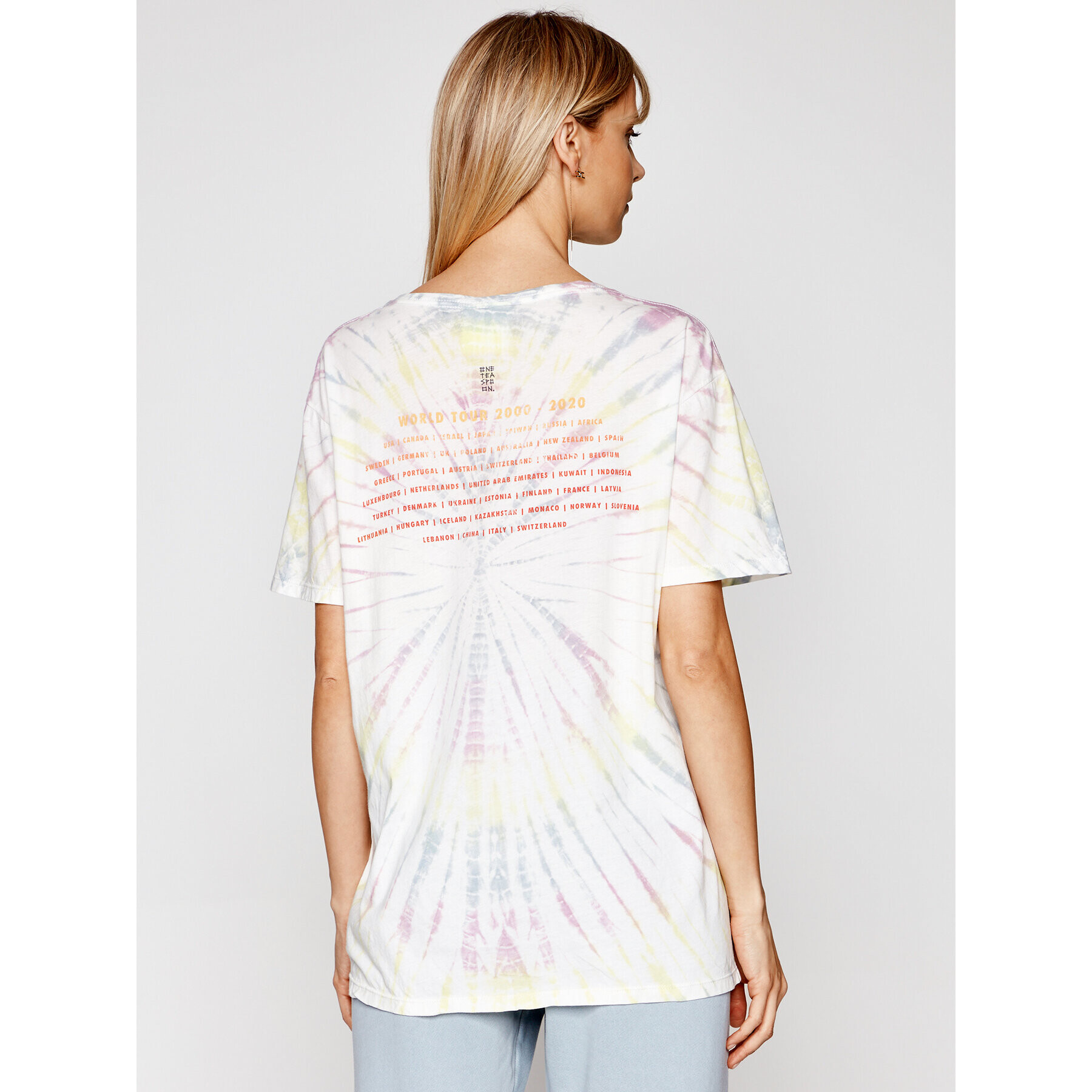 One Teaspoon Тишърт Starship Tye Dye Boyfriend Tee 23901 Цветен Boyfriend Fit - Pepit.bg