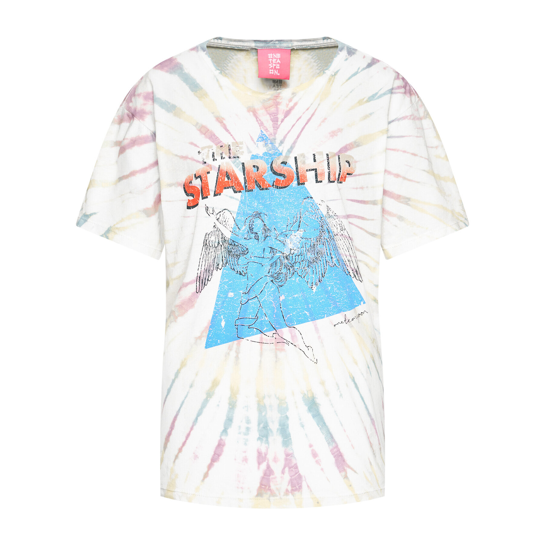 One Teaspoon Тишърт Starship Tye Dye Boyfriend Tee 23901 Цветен Boyfriend Fit - Pepit.bg