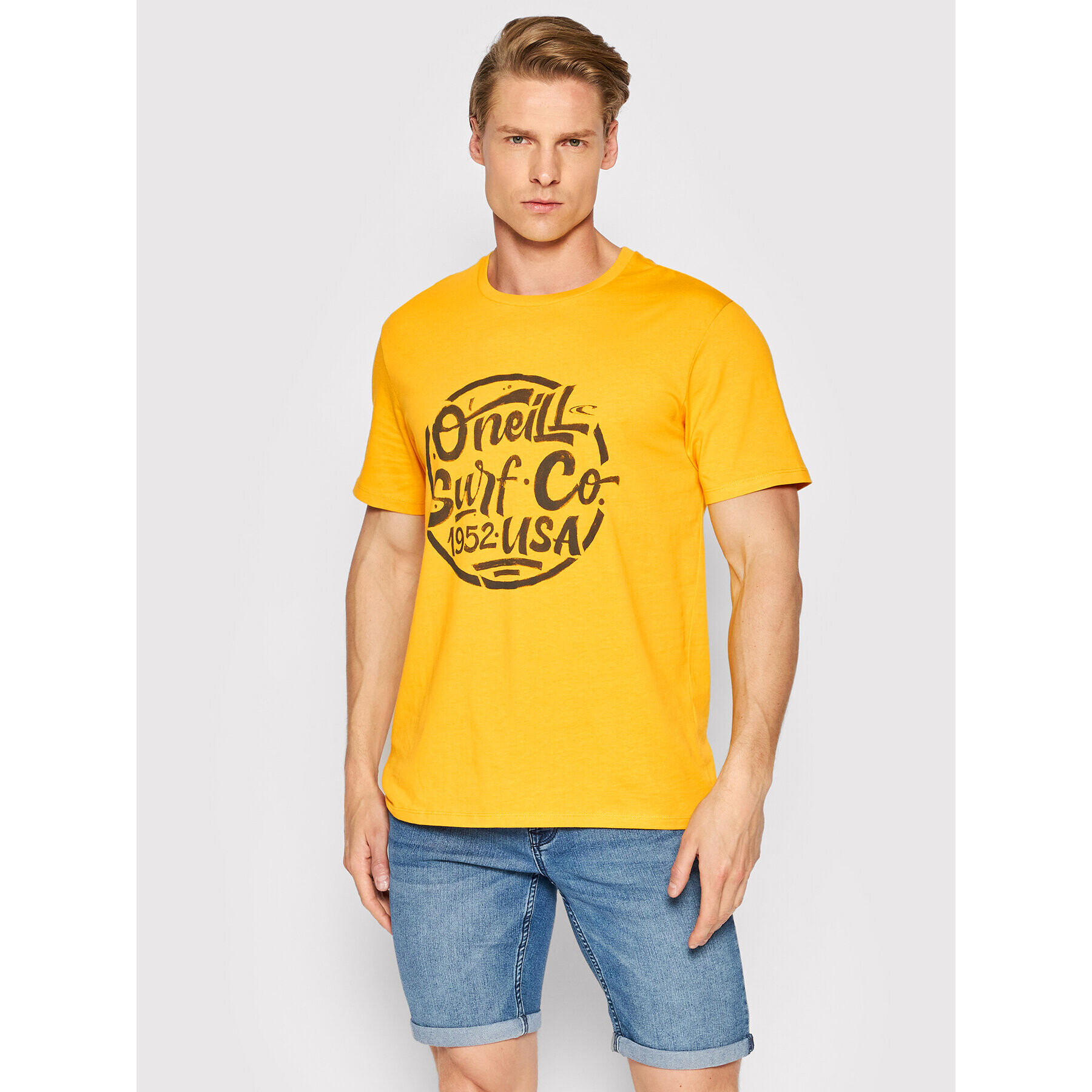 O'Neill Тишърт Surf 2850000 Жълт Regular Fit - Pepit.bg