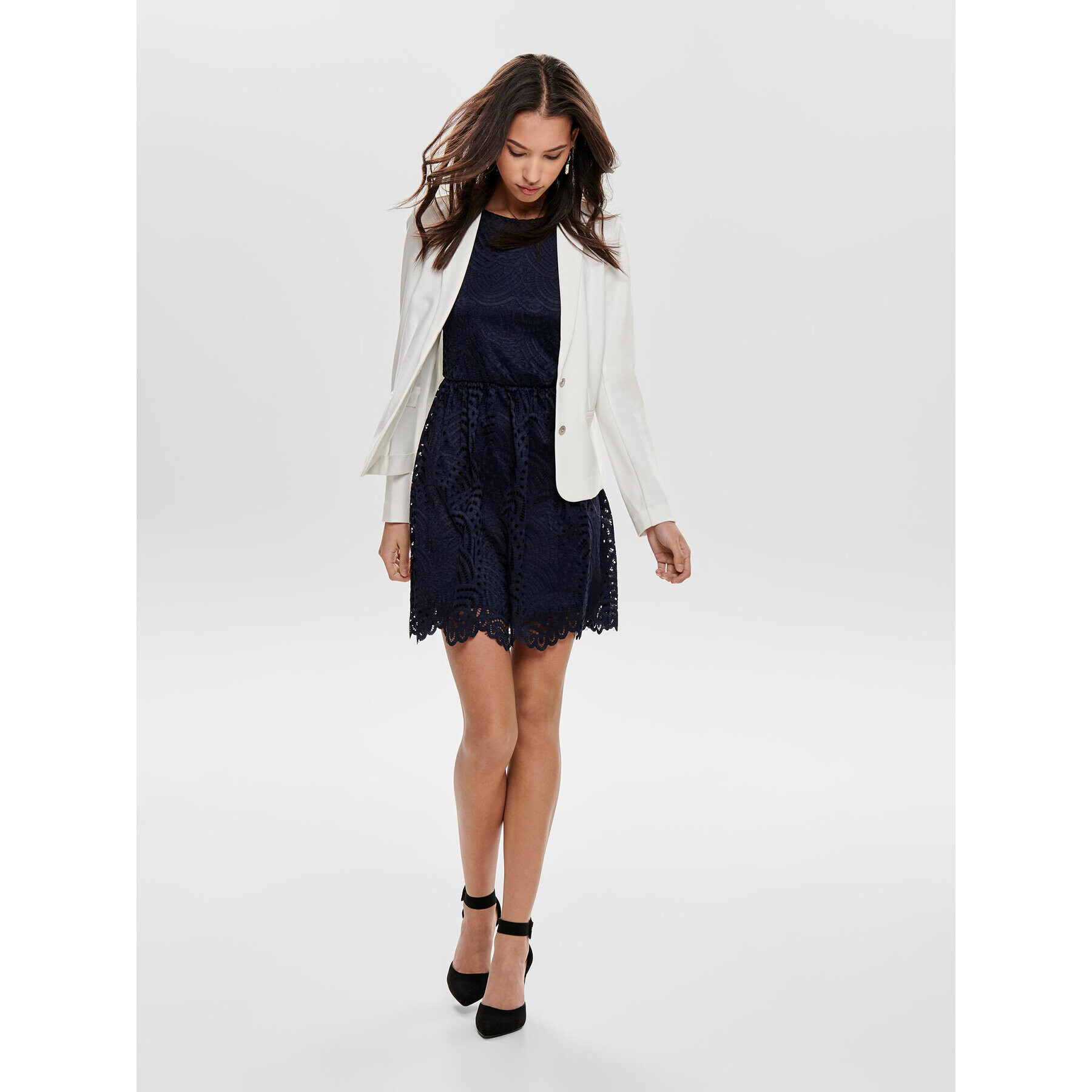 ONLY Блейзър 15153144 Бял Regular Fit - Pepit.bg