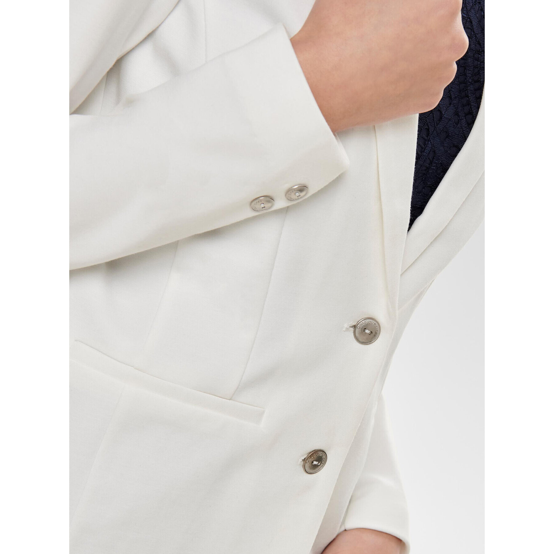 ONLY Блейзър 15153144 Бял Regular Fit - Pepit.bg