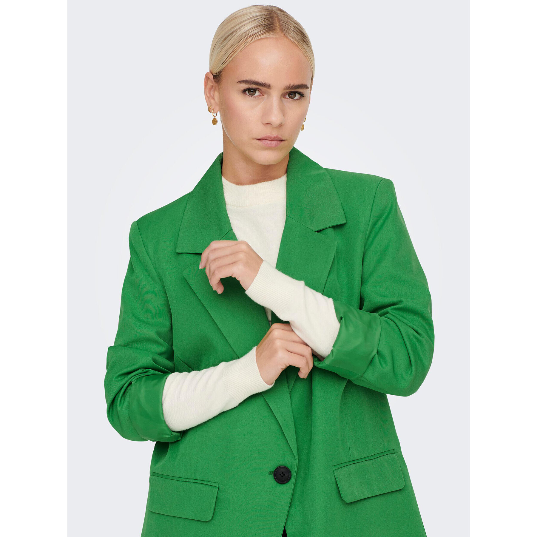 ONLY Сако Frey 15275828 Зелен Oversize - Pepit.bg
