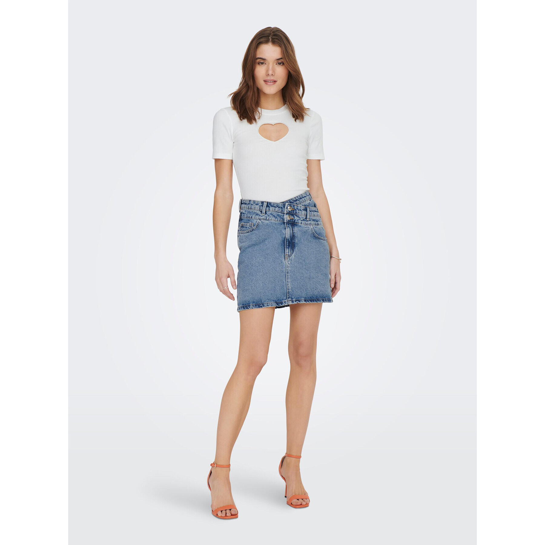 ONLY Блуза 15289918 Бял Regular Fit - Pepit.bg