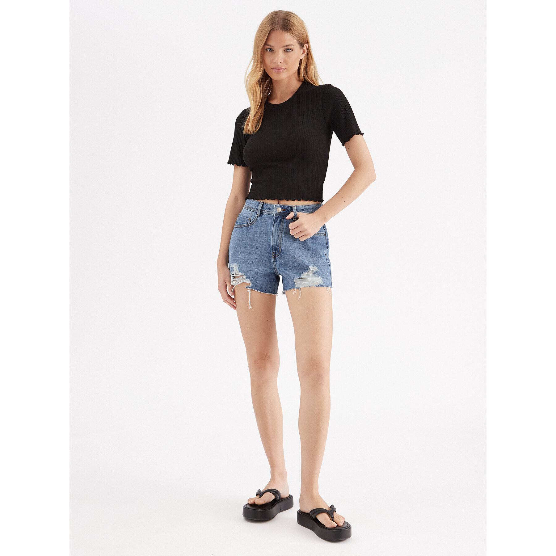 ONLY Блуза 15294577 Черен Regular Fit - Pepit.bg