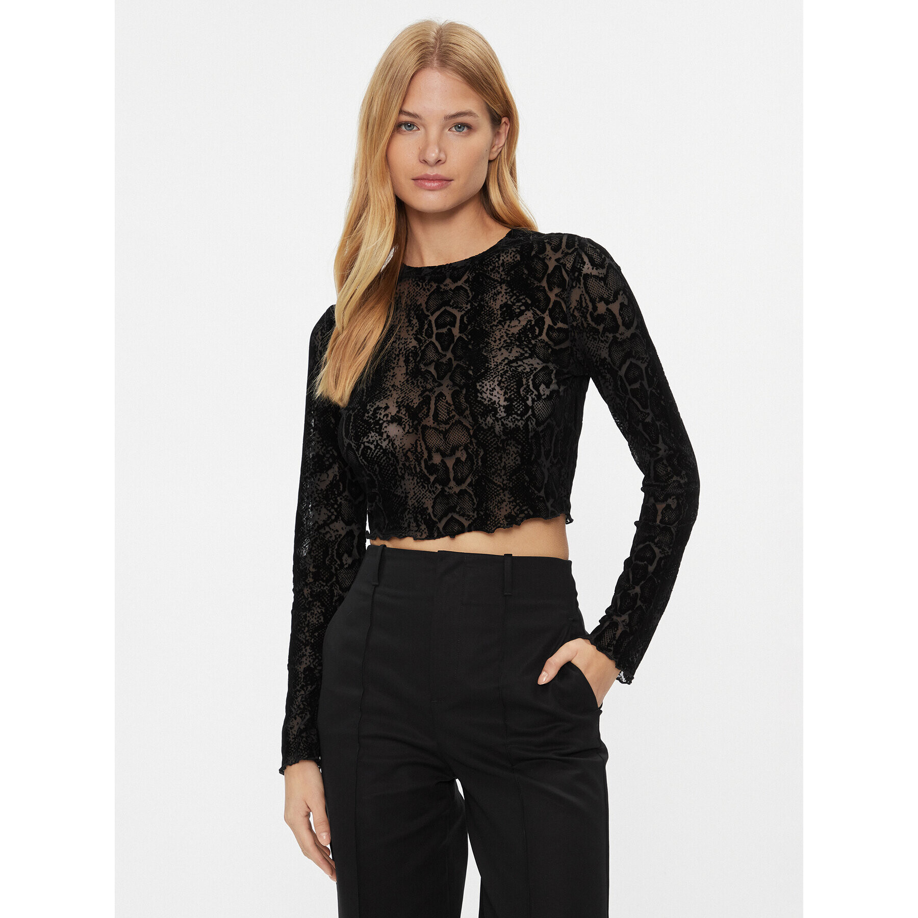 ONLY Блуза 15308482 Черен Regular Fit - Pepit.bg