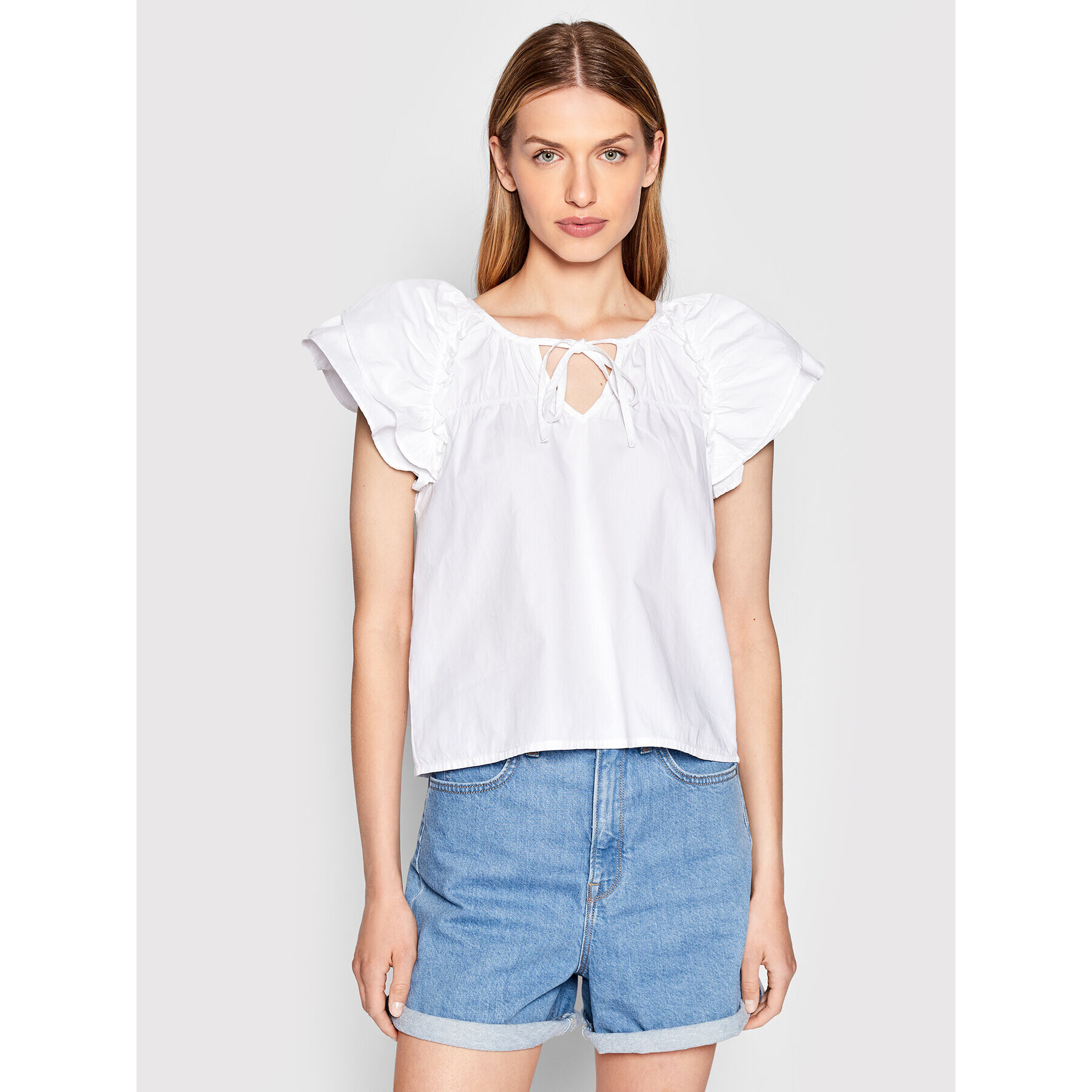 ONLY Блуза Daphne 15256509 Бял Regular Fit - Pepit.bg