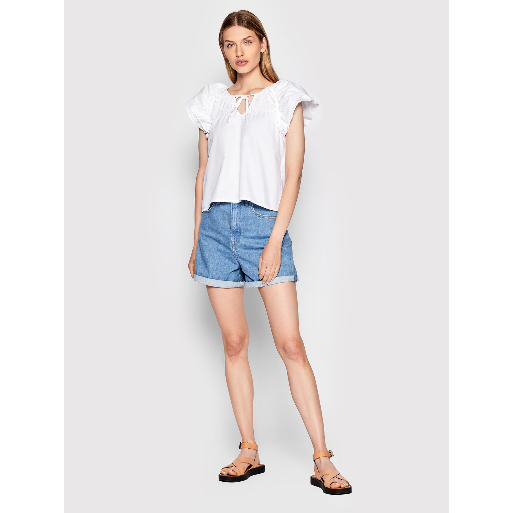 ONLY Блуза Daphne 15256509 Бял Regular Fit - Pepit.bg
