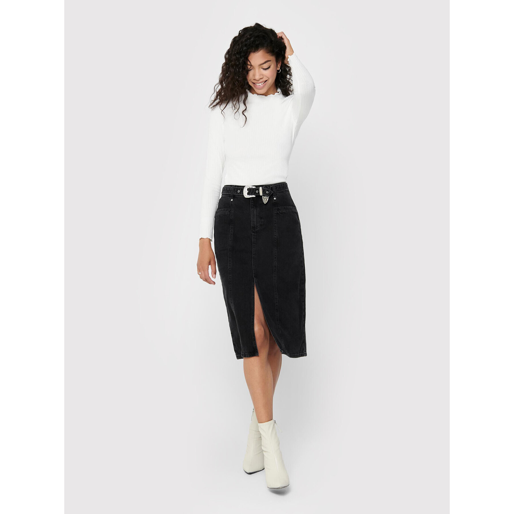 ONLY Блуза Emma 15180040 Бял Slim Fit - Pepit.bg